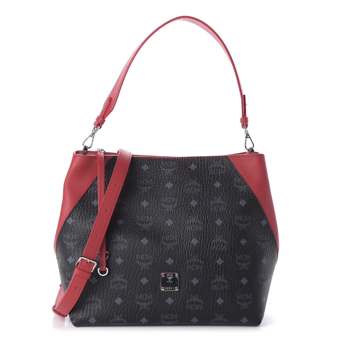 Visetos Medium Klara Hobo Red Black