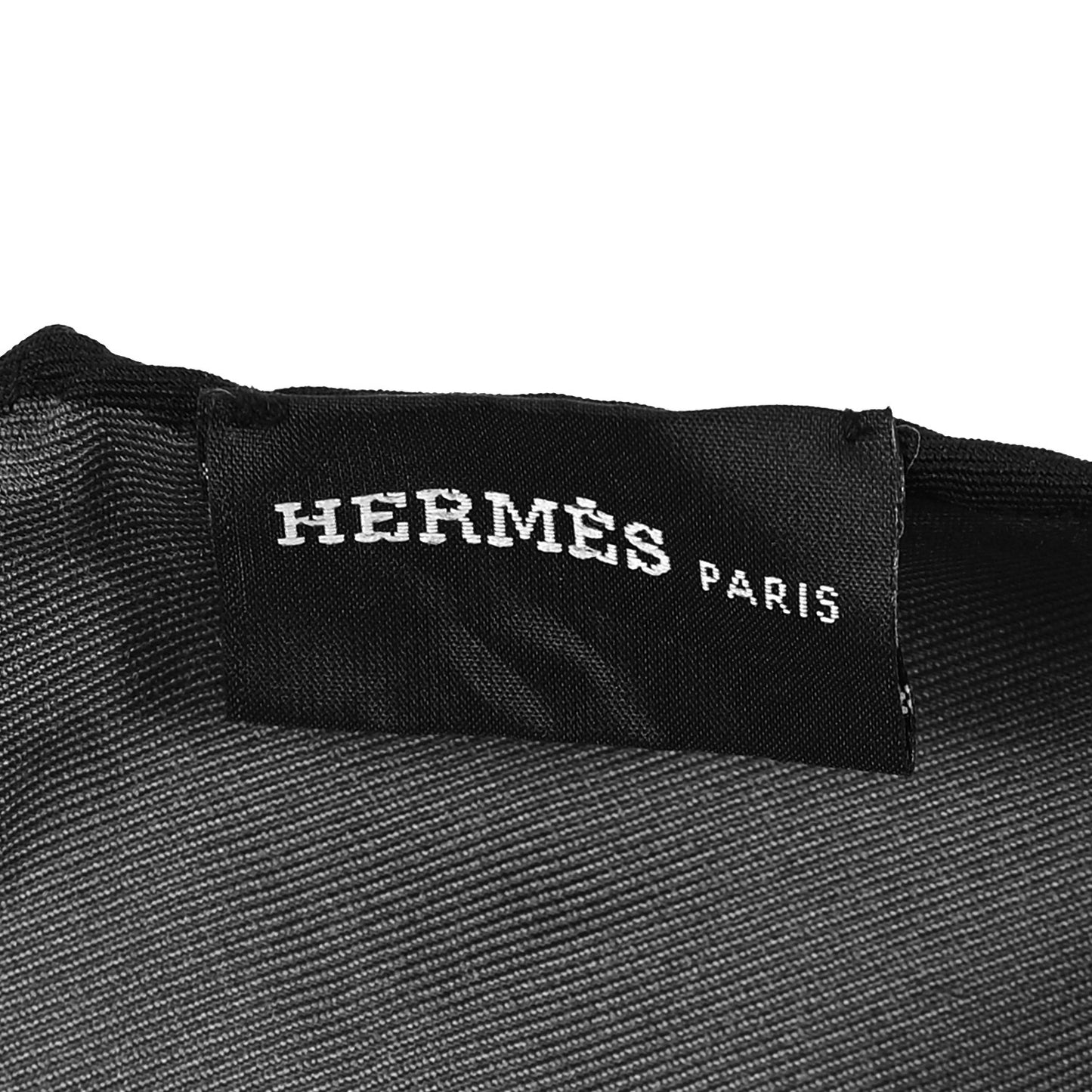 Silk Losange Scarf Black Grey