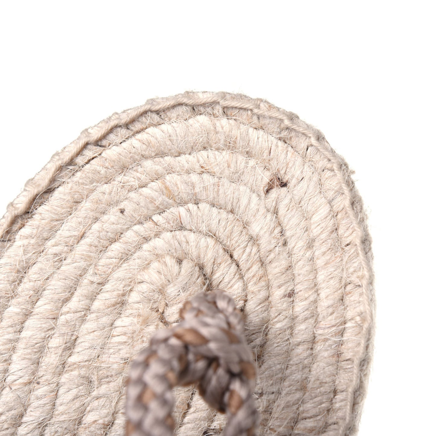 Cotton Embroidered Diorexpress Rope Sandals 35.5 Cream