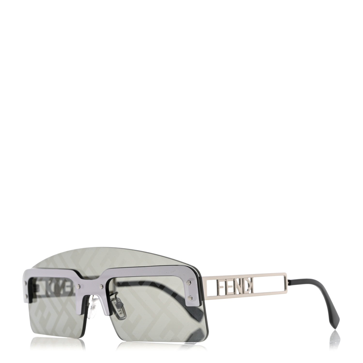 Fendi Metal Acetate The Technicolor FF Shield Sunglasses FE40023U