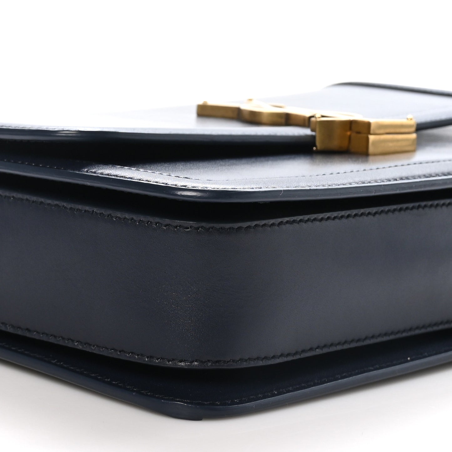 Box Calfskin Monogram Medium Solferino Satchel Deep Marine