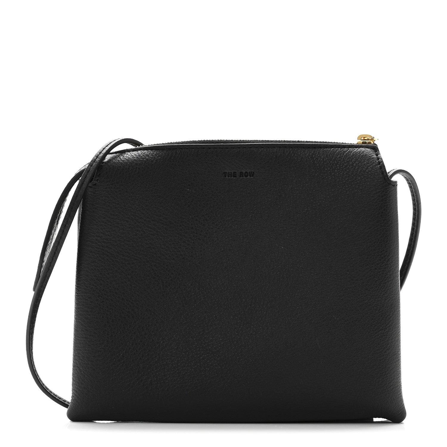 The Row Matte Grained Calfskin Mini Nu Twin Bag Black 1806025
