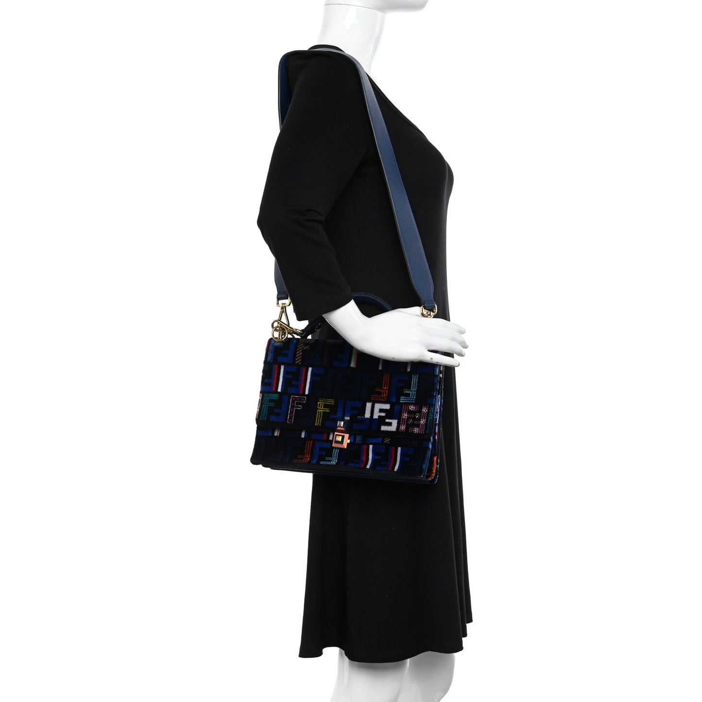 Velvet Vitello Dolce Fun Fair Kan I Shoulder Bag Blue Multicolor