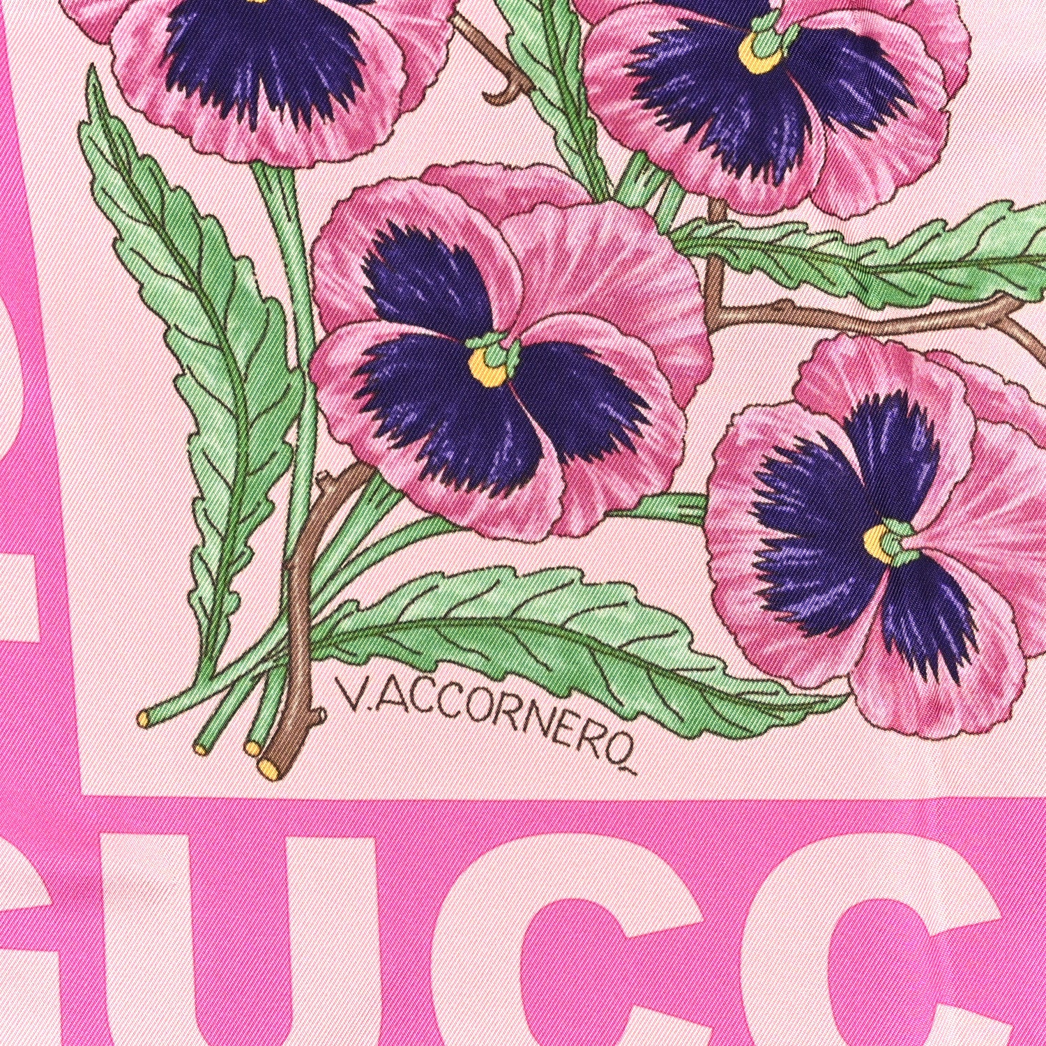 Gucci Silk Twill Viole Square Scarf Roseate Pink 3 of 5