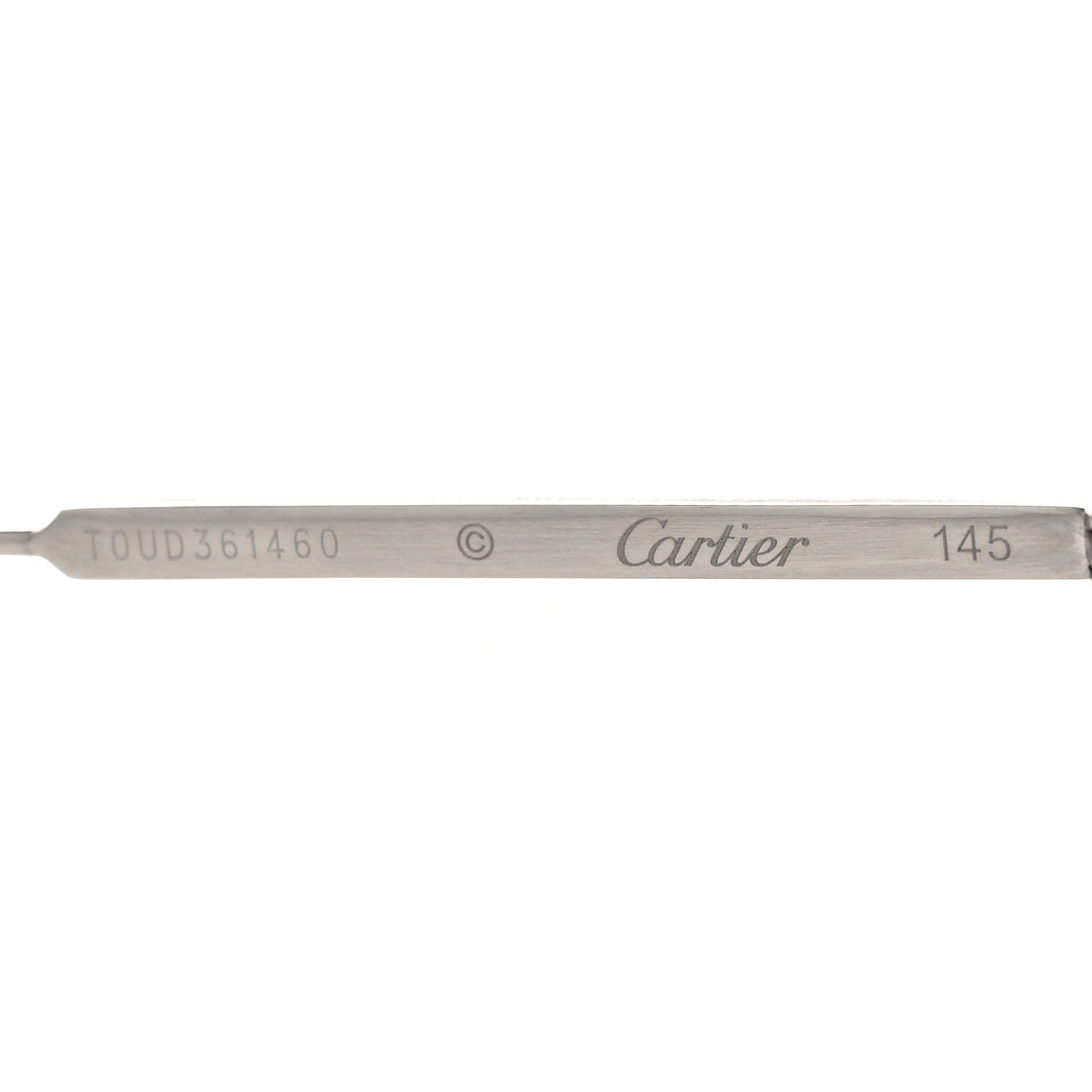 C De Cartier Sunglasses Silver Black
