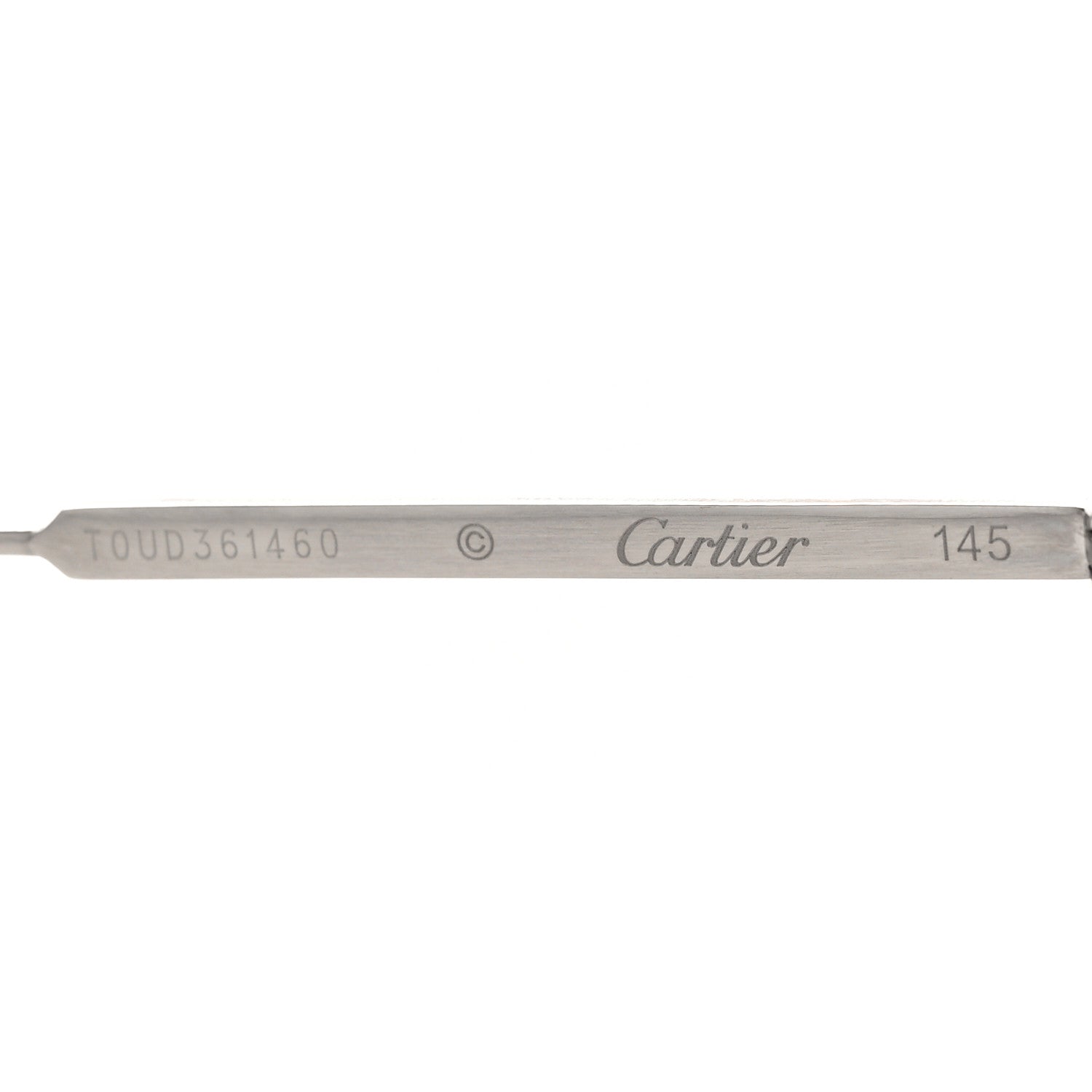 Cartier C De Cartier Sunglasses Silver Black 5 of 8