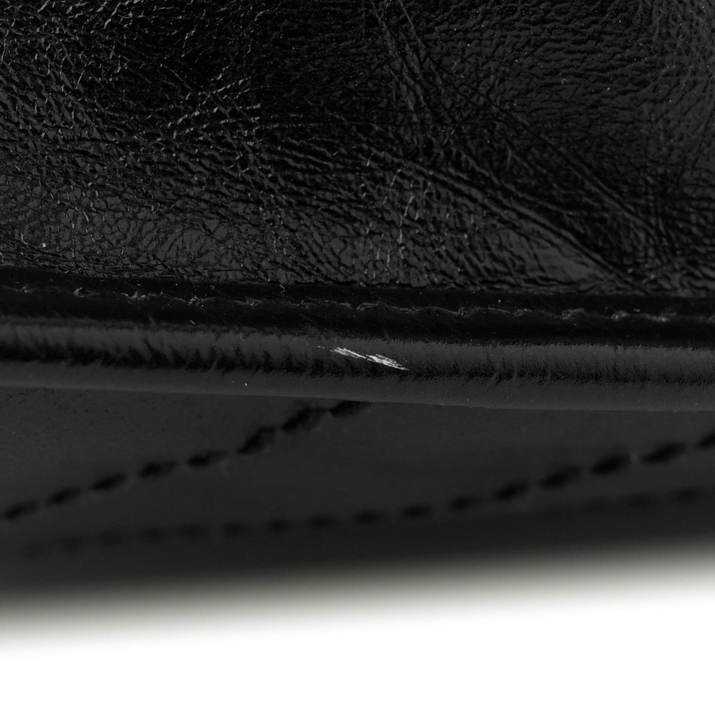 Crinkled Calfskin Matelasse Monogram Large Niki Chain Satchel Black