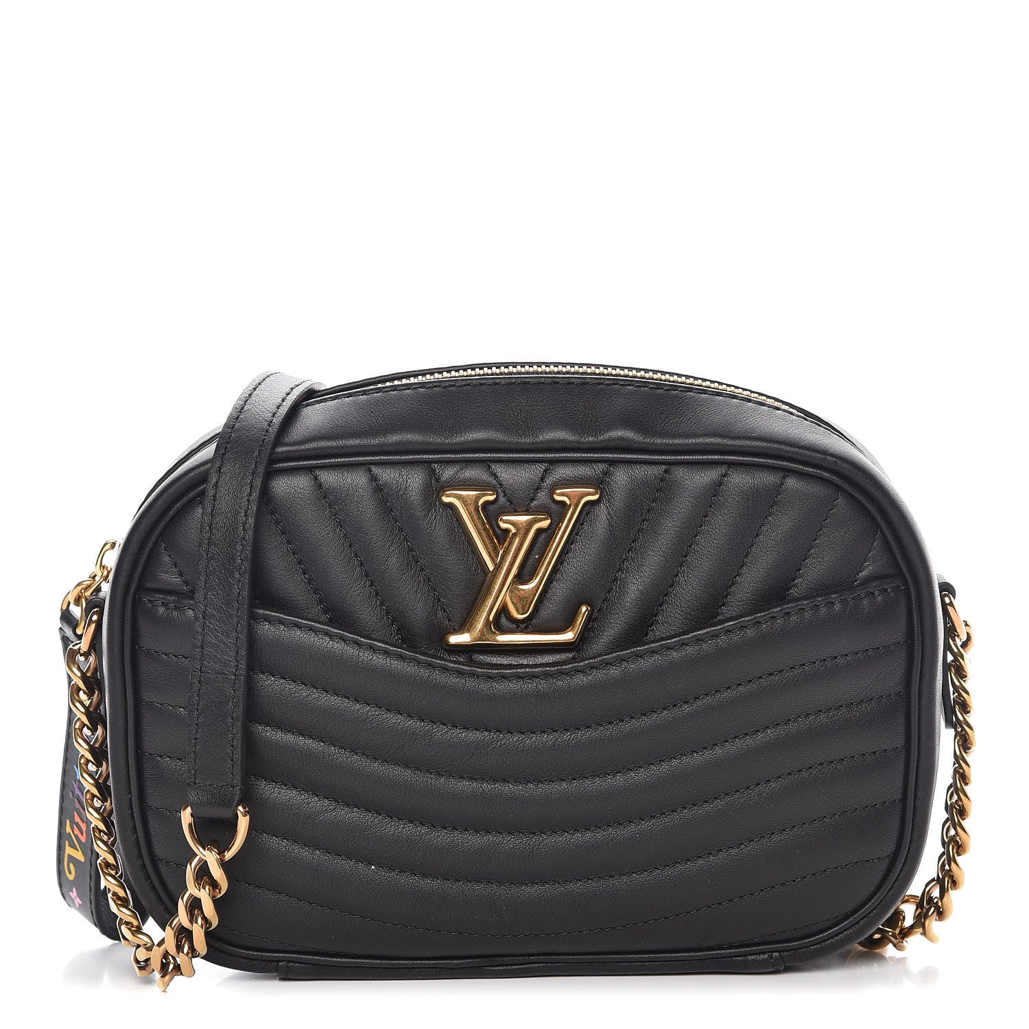 Louis Vuitton Calfskin New Wave Camera Bag Black 367290 – FASHIONPHILE