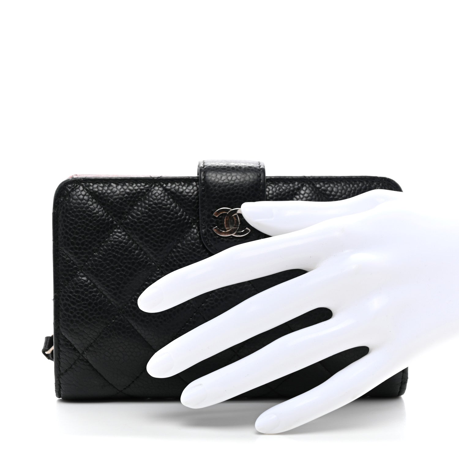 Chanel Caviar Quilted CC French Wallet Black 2 of 10