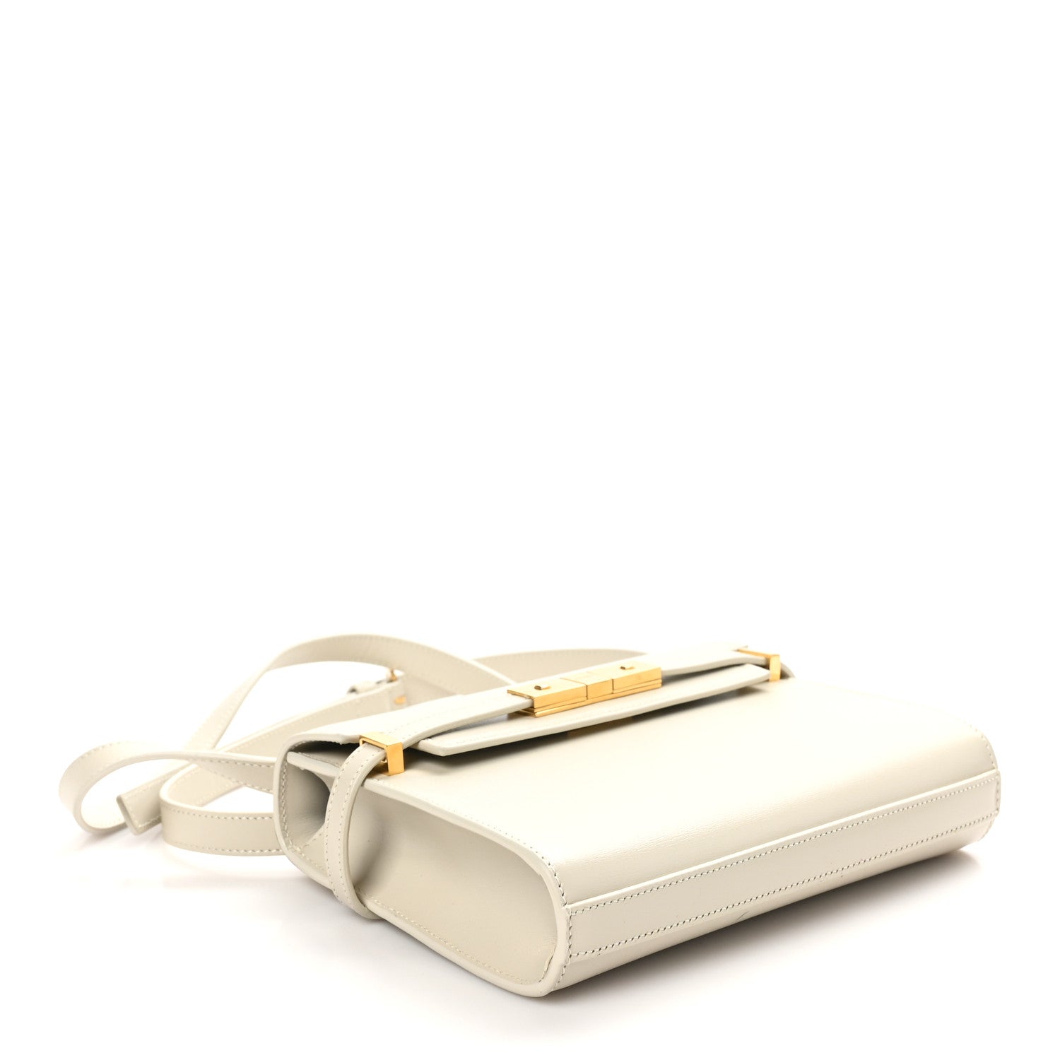 Saint Laurent Smooth Calfskin Mini Manhattan Shoulder Bag Crema Soft 4 of 11