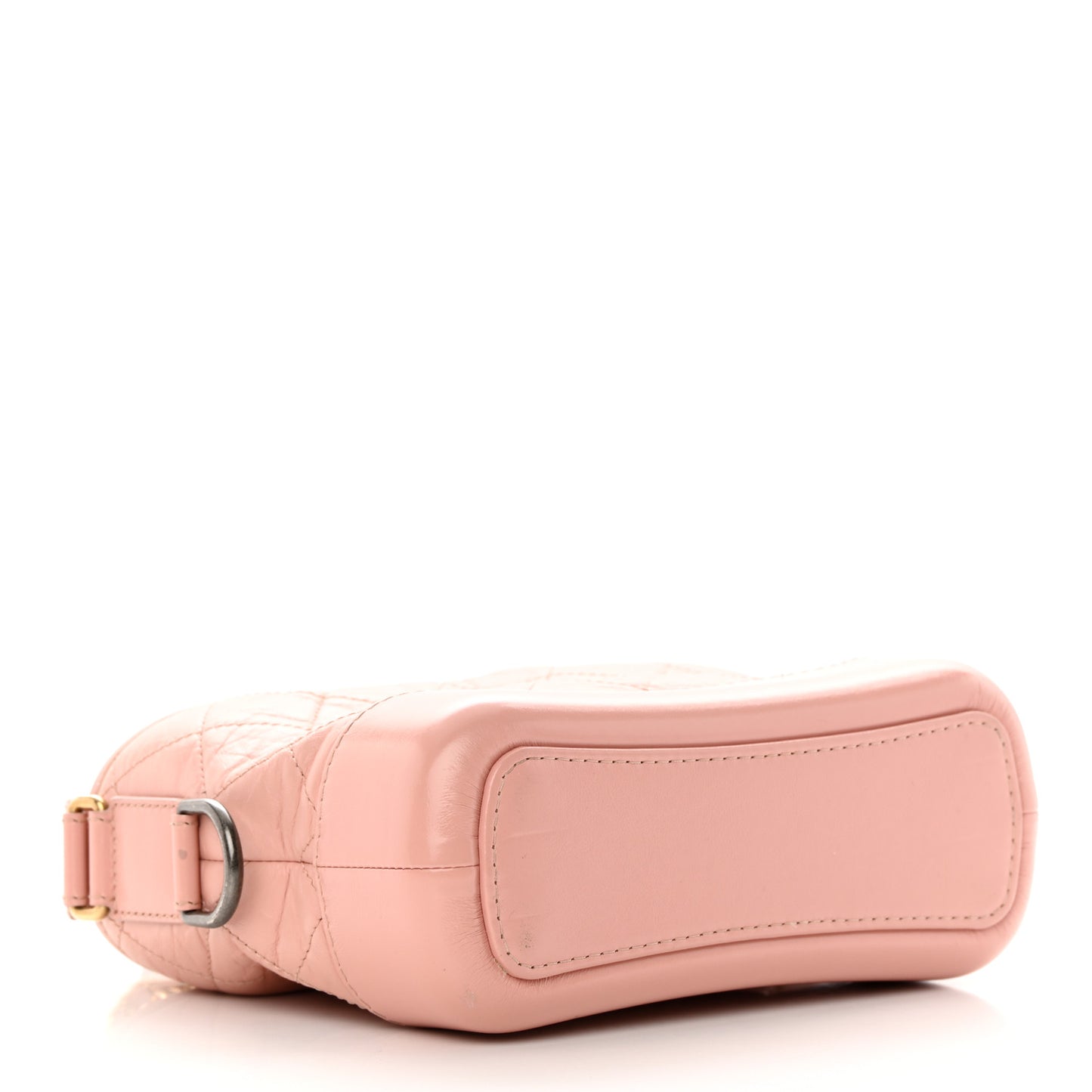 Aged Calfskin Quilted Small Gabrielle Hobo Pink