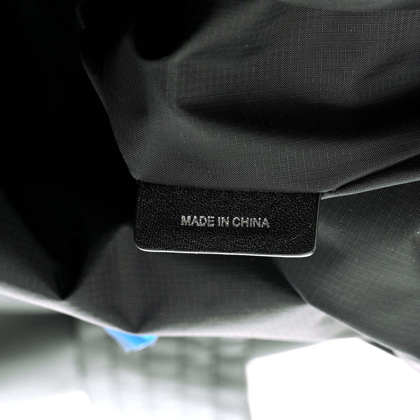 Nylon Logo Tote Bag Grey
