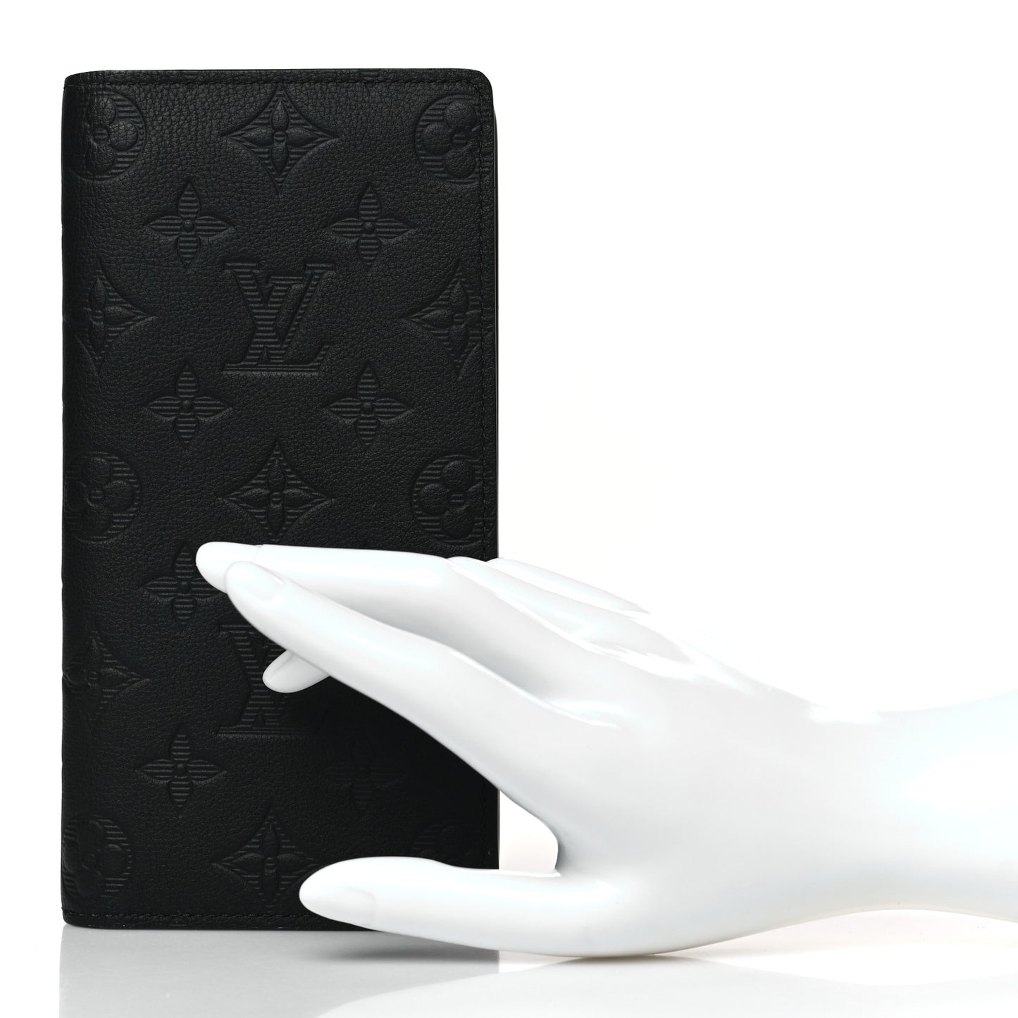 Calfskin Monogram Shadow Brazza Wallet Black