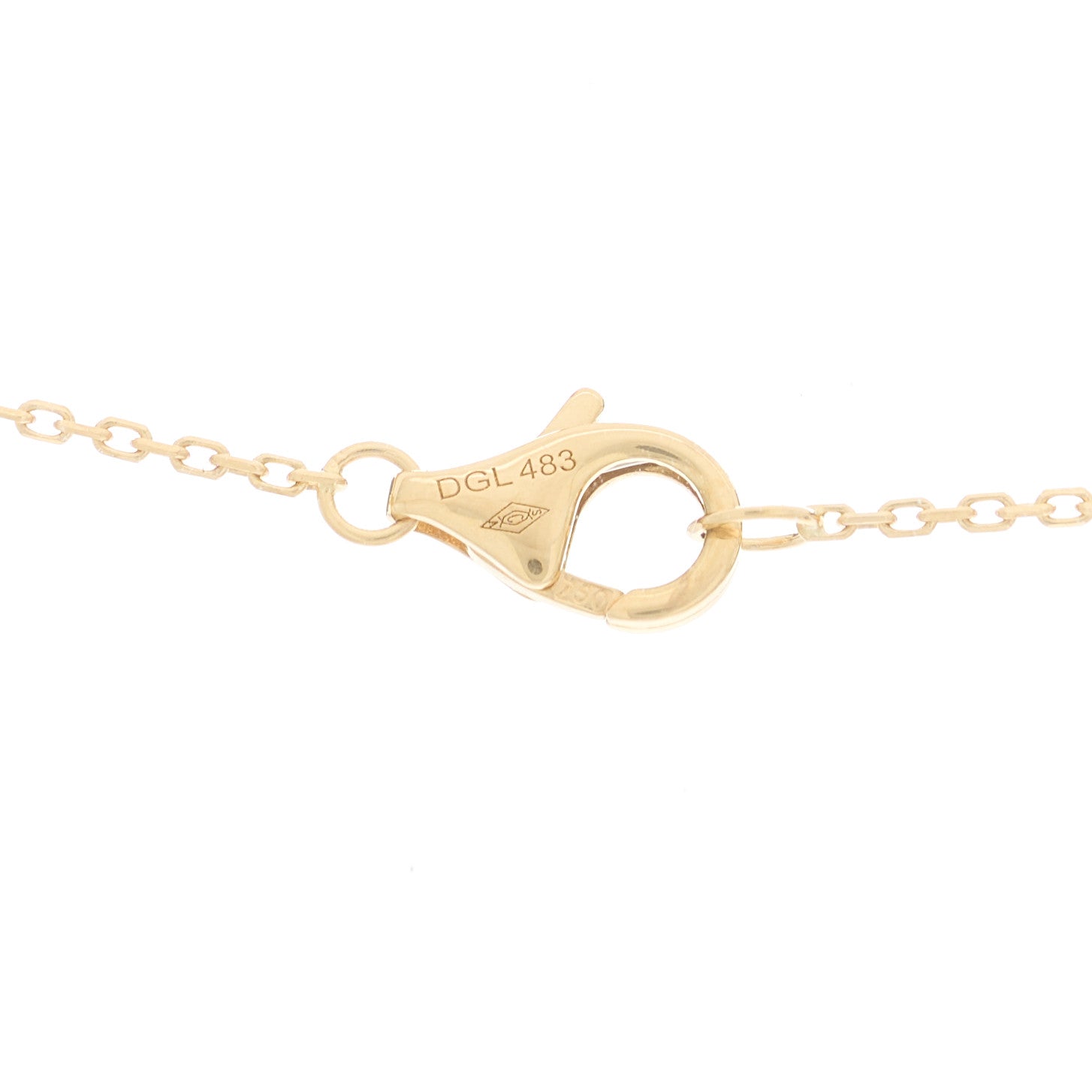 Cartier 18K Yellow Gold Diamond Mother of Pearl XS Amulette de Cartier Pendant Necklace 4 of 6