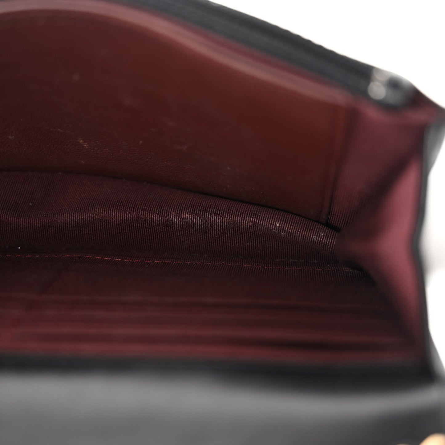 Lambskin Quilted Wallet On Chain WOC Black