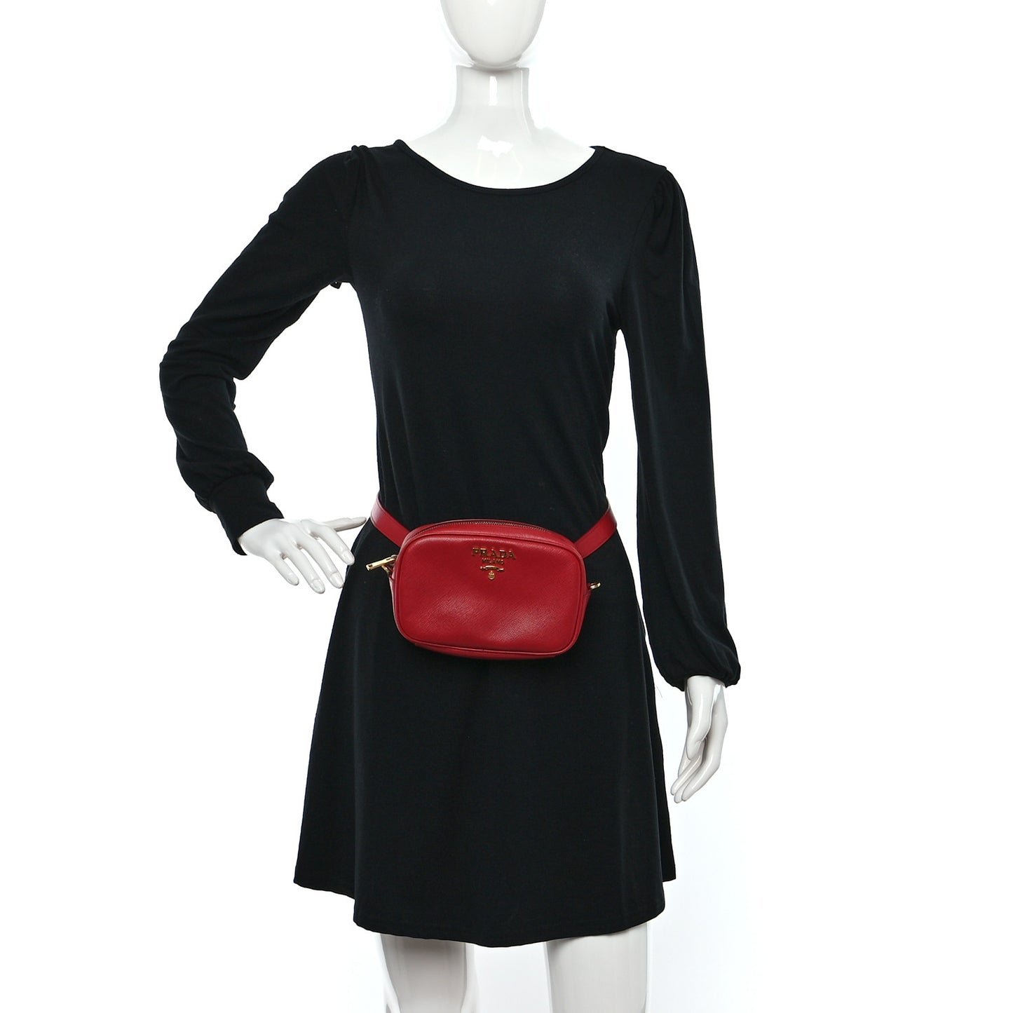 Saffiano Lux Belt Bag Fuoco