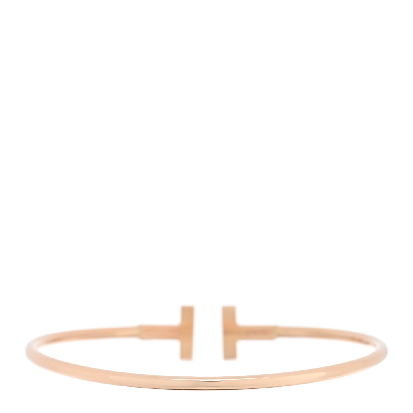 18K Rose Gold T Wire Bracelet