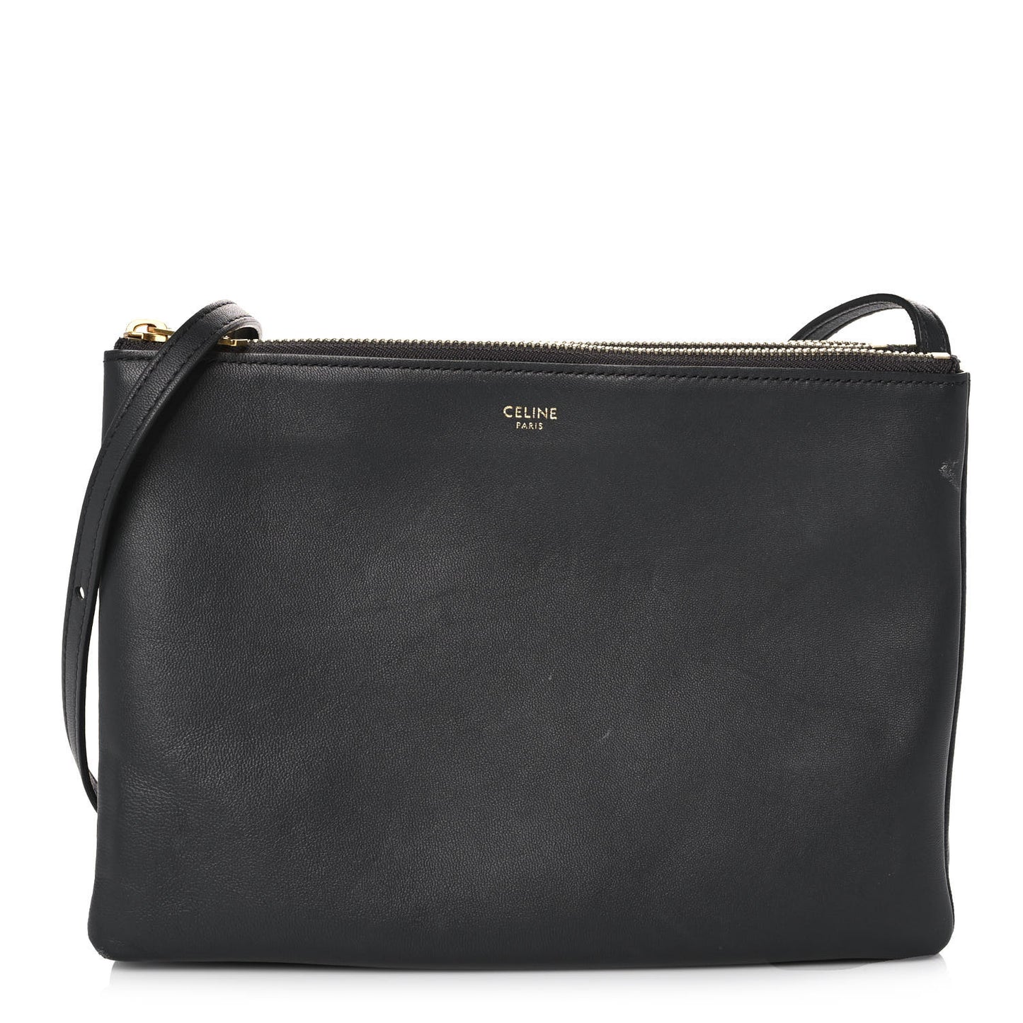 Lambskin Small Trio Crossbody Bag Medium Grey
