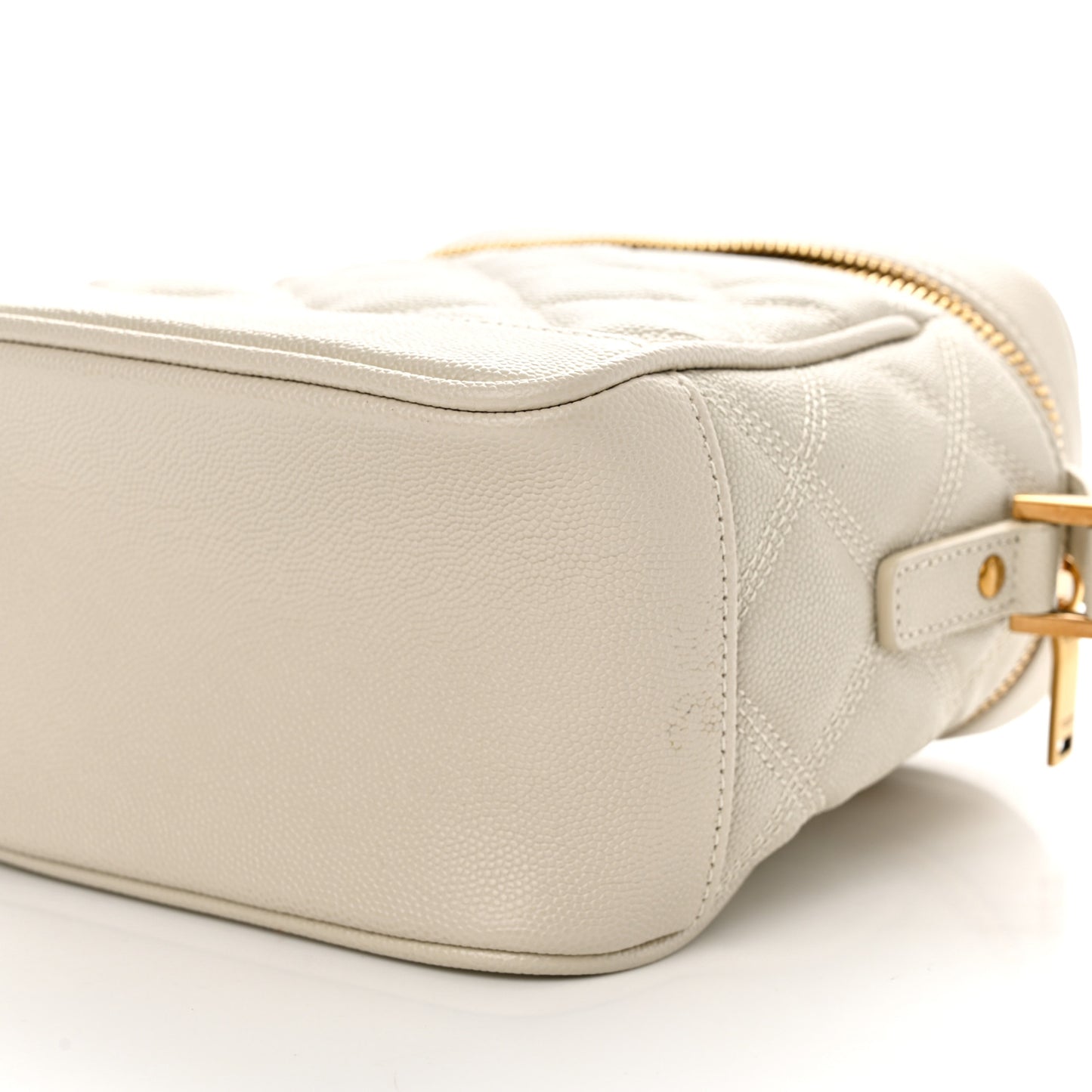 Grain de Poudre Quilted 80's Vanity Bag Crema Soft