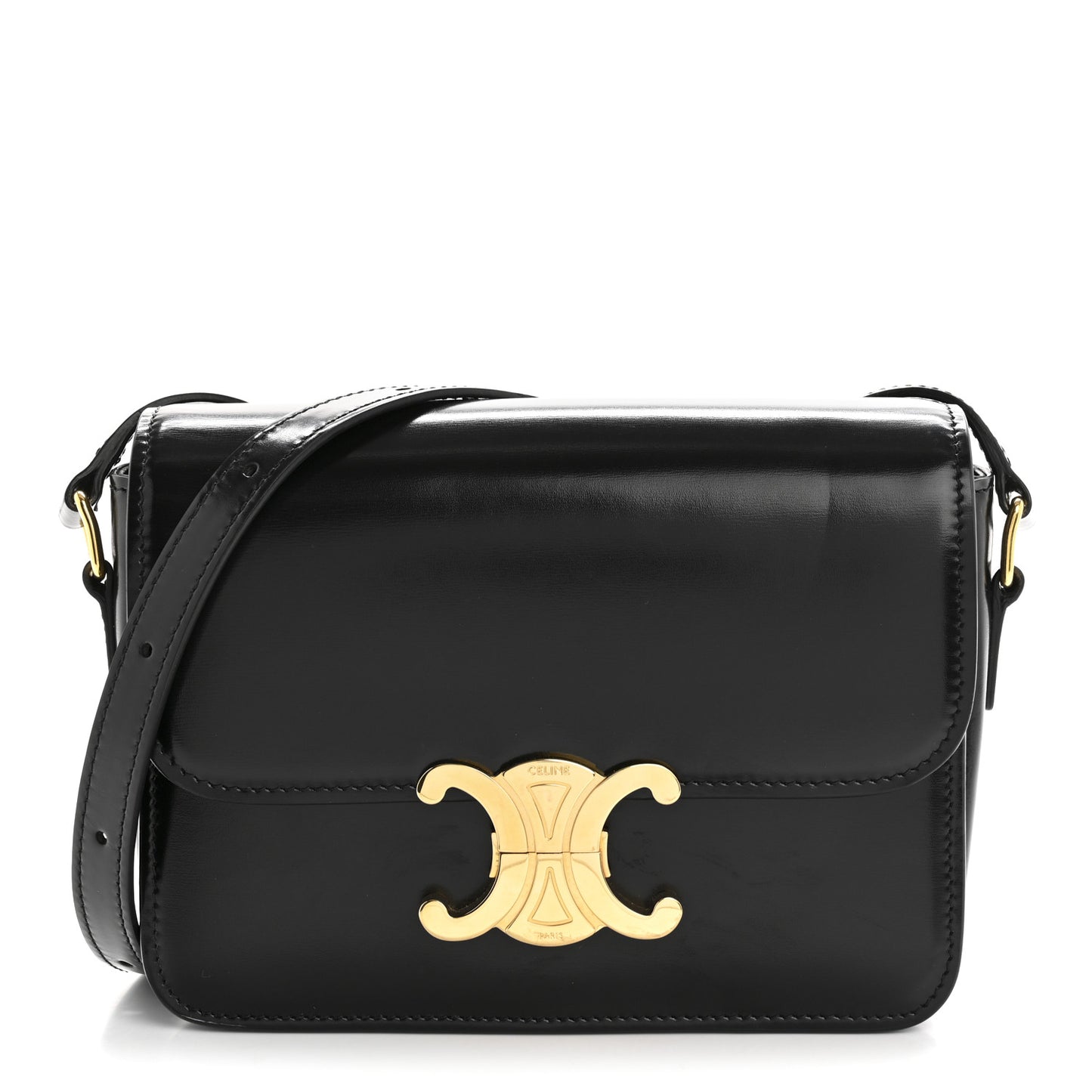 Shiny Calfskin Teen Triomphe Black