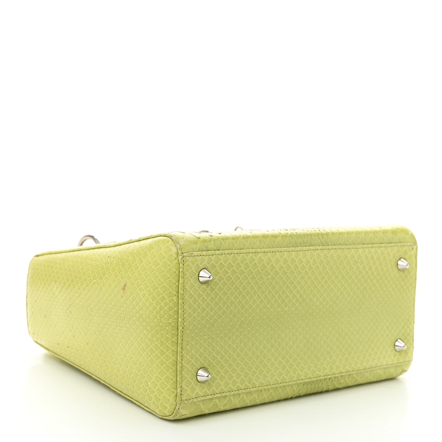 Snakeskin Medium Lady Dior Green
