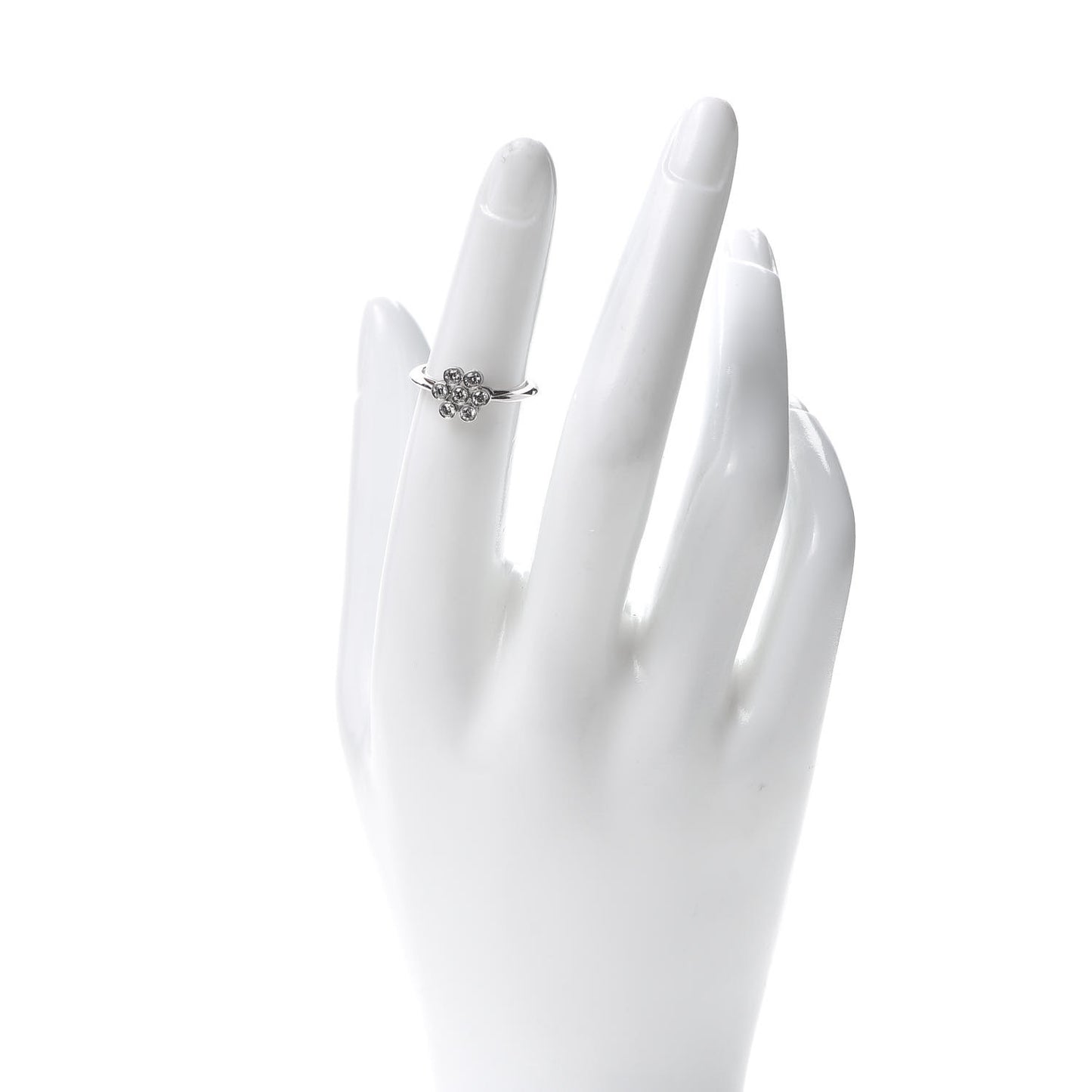 Platinum Diamond Enchant Flower Ring 48 4.5
