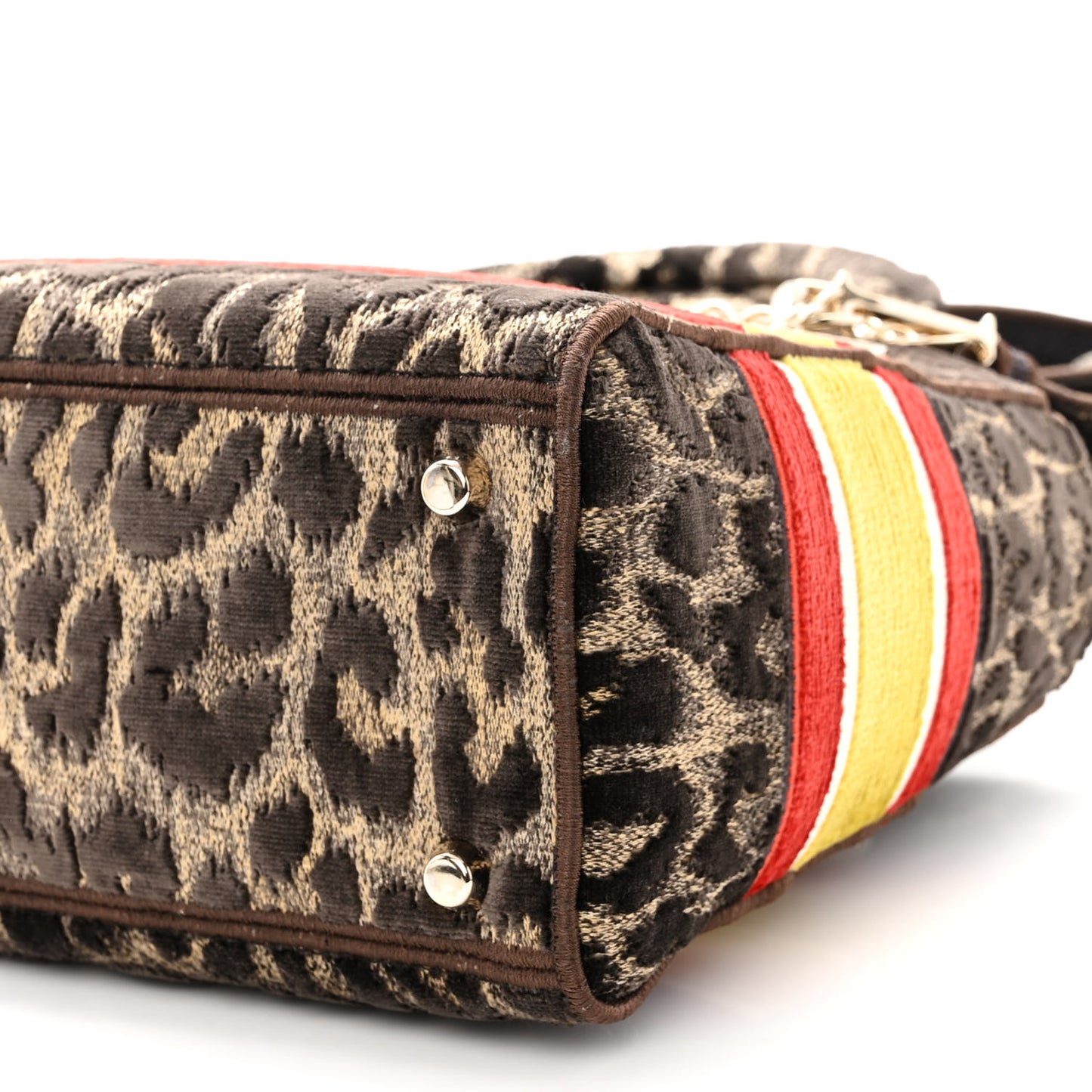 Velvet Mizza Embroidered Medium Lady D-Lite Beige Multicolor
