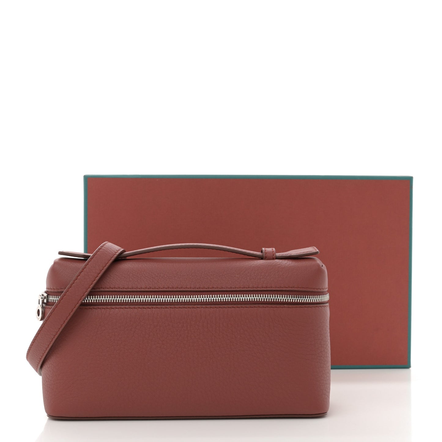 Grained Calfskin L19 Extra Pocket Pouch Kummel