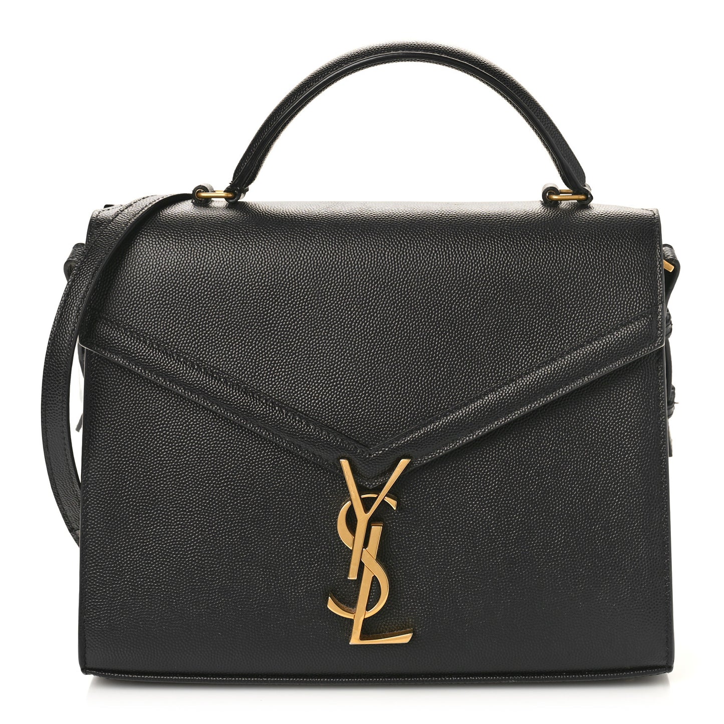 Grain de Poudre Medium Classic Monogram Cassandra Top Handle Black Rouge Legion