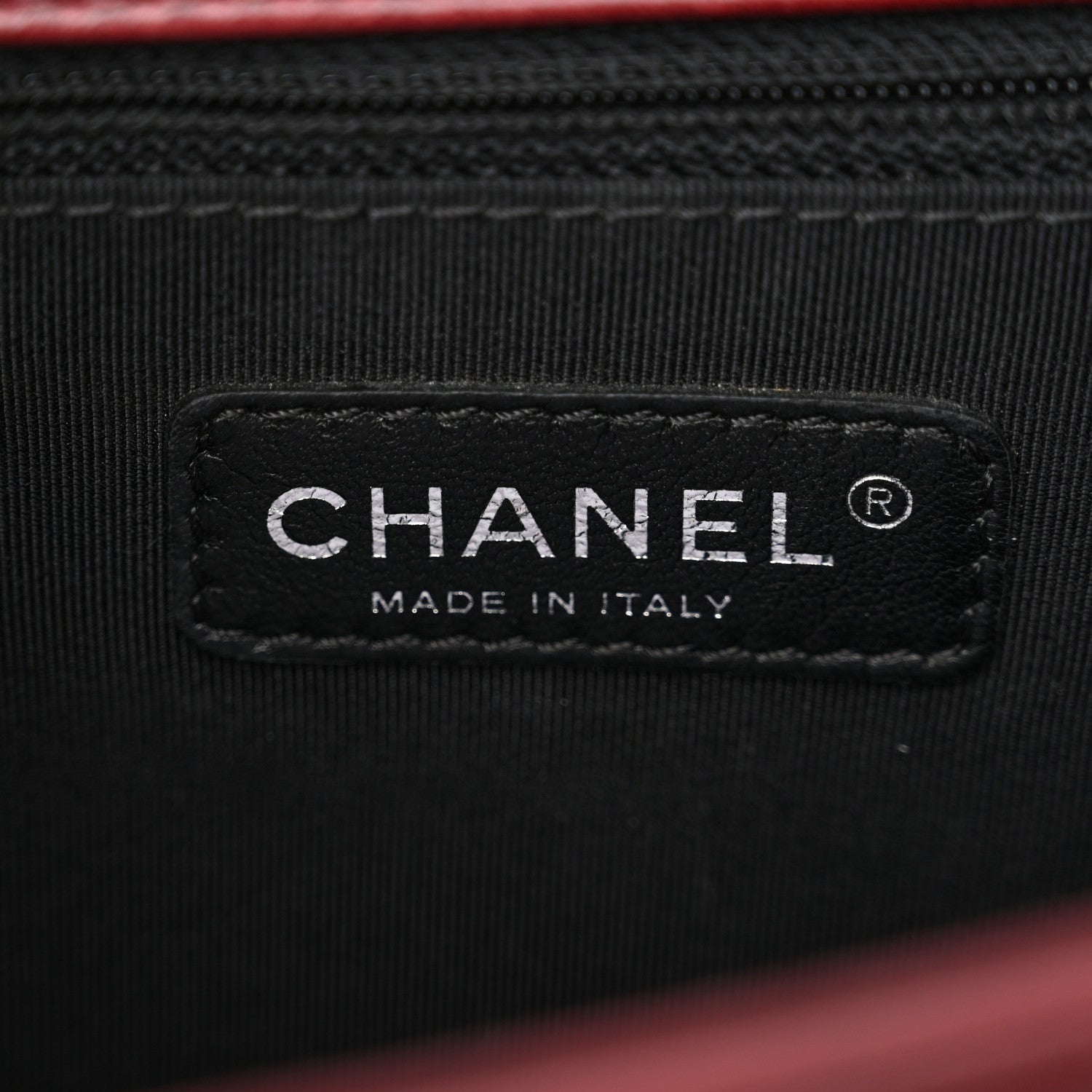 Chanel Calfskin Quilted Double Stitch Large Boy Flap Burgundy 6 of 10