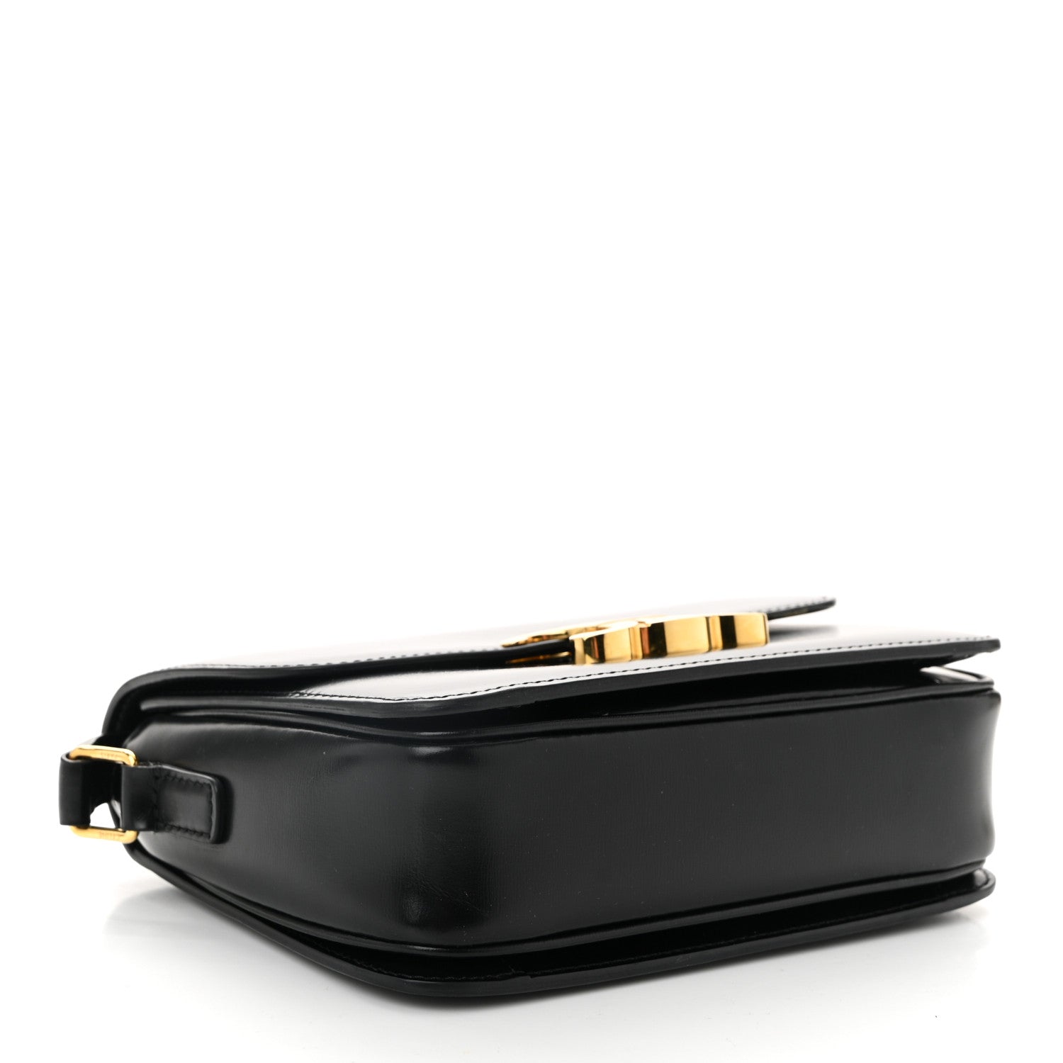 Celine Shiny Calfskin Teen Triomphe Black 4 of 11