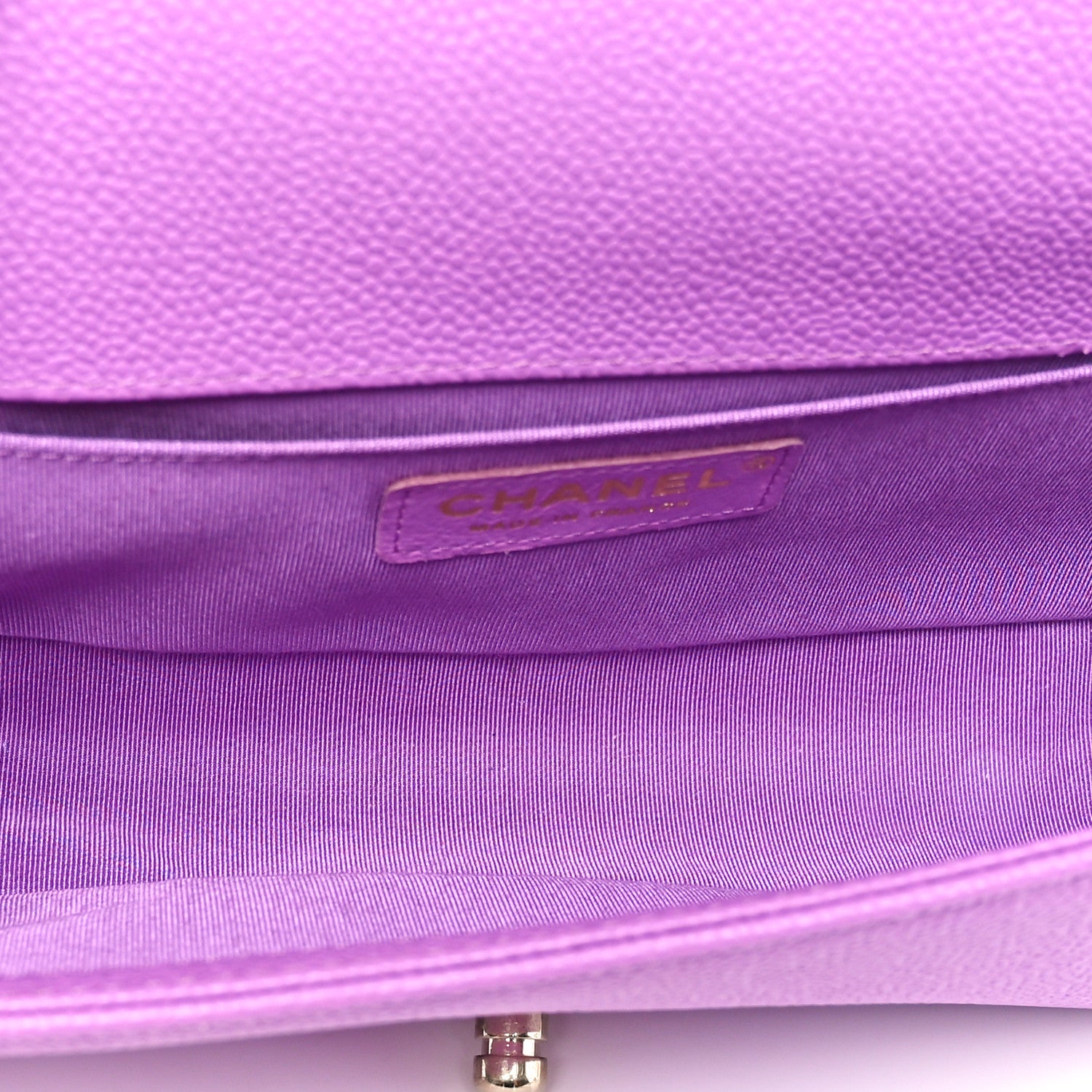 Chanel Caviar Quilted Medium Boy Flap Purple 5 of 10