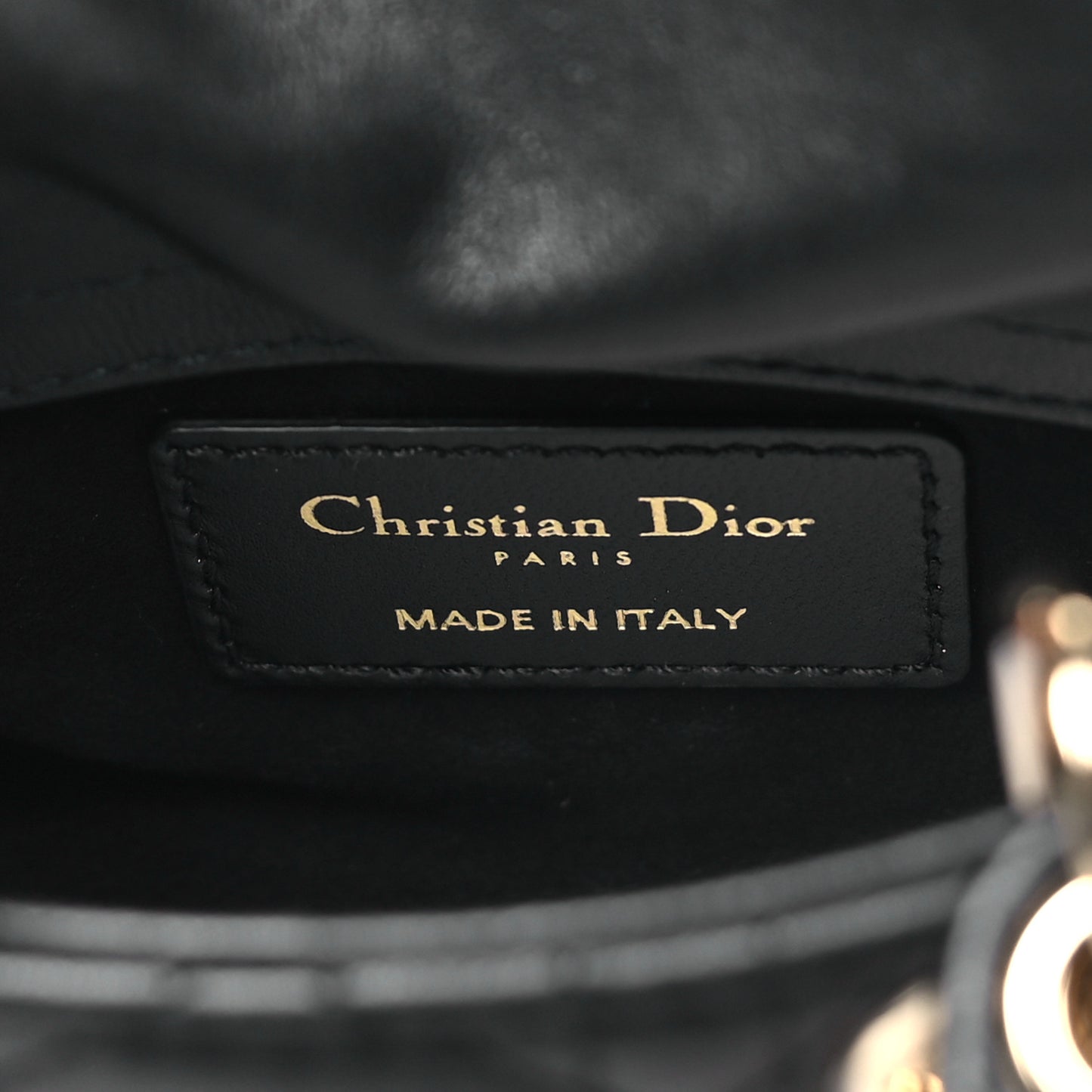 Lambskin Cannage Micro Lady Dior Black