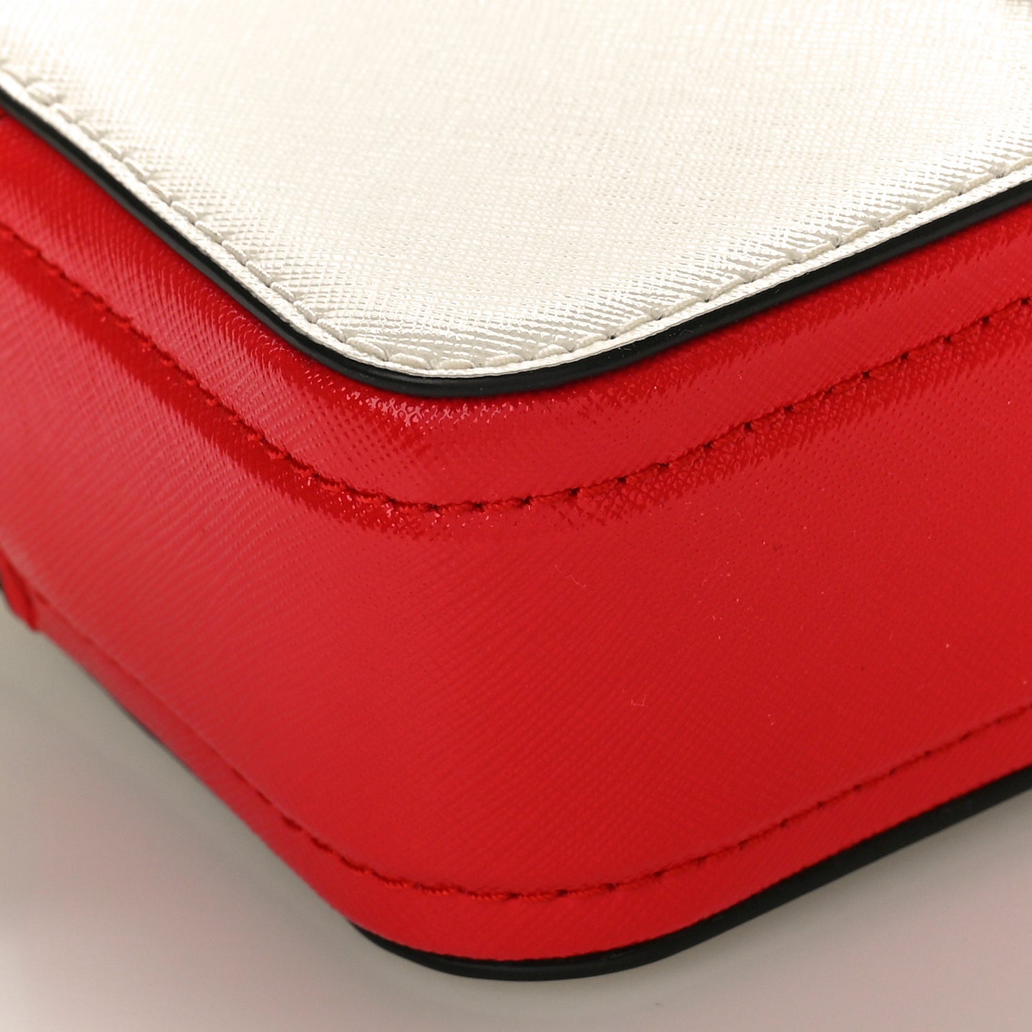 Saffiano Small Snapshot Camera Bag Porcelain Multi