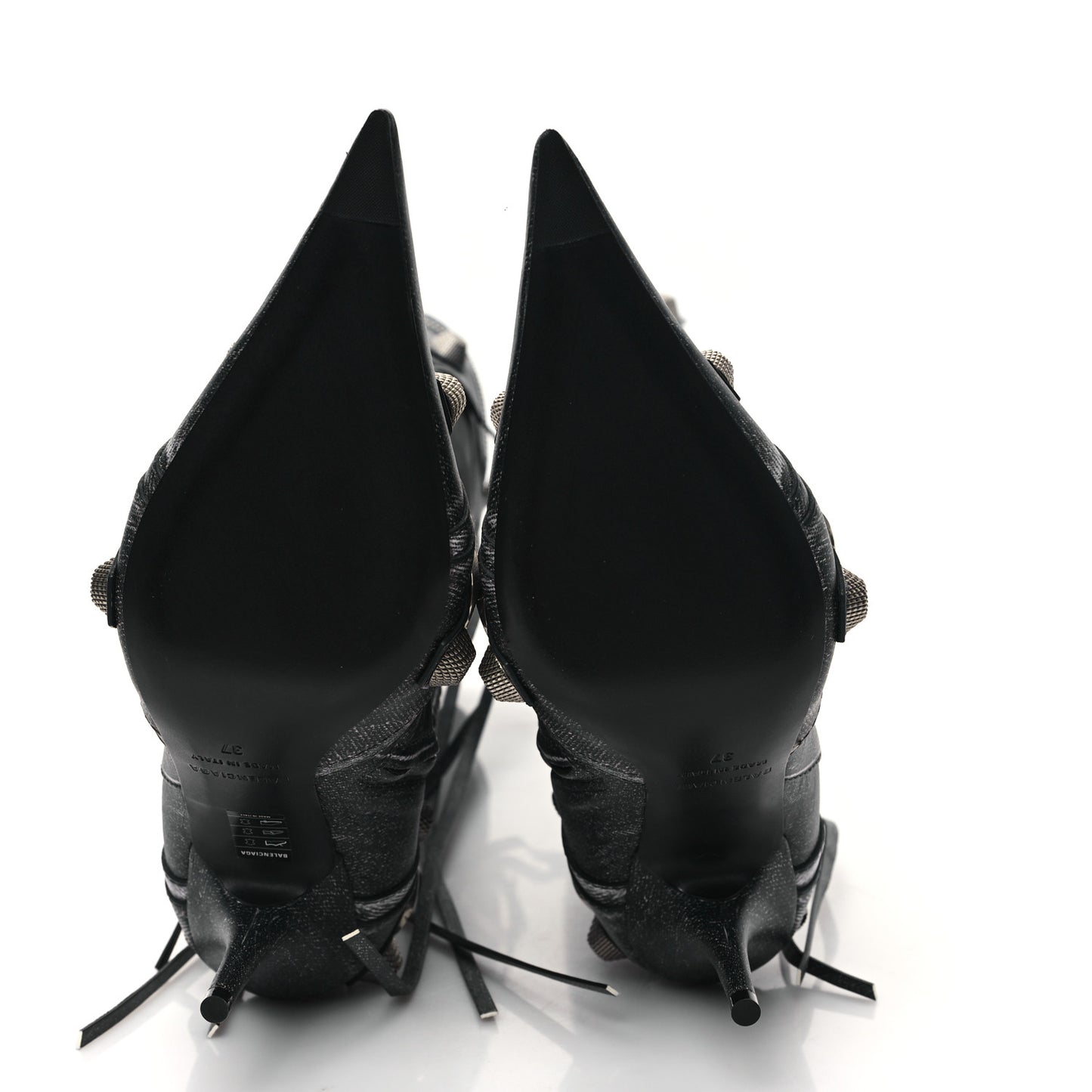 Nappa Denim Printed Cagole 90mm Boots 37 Black