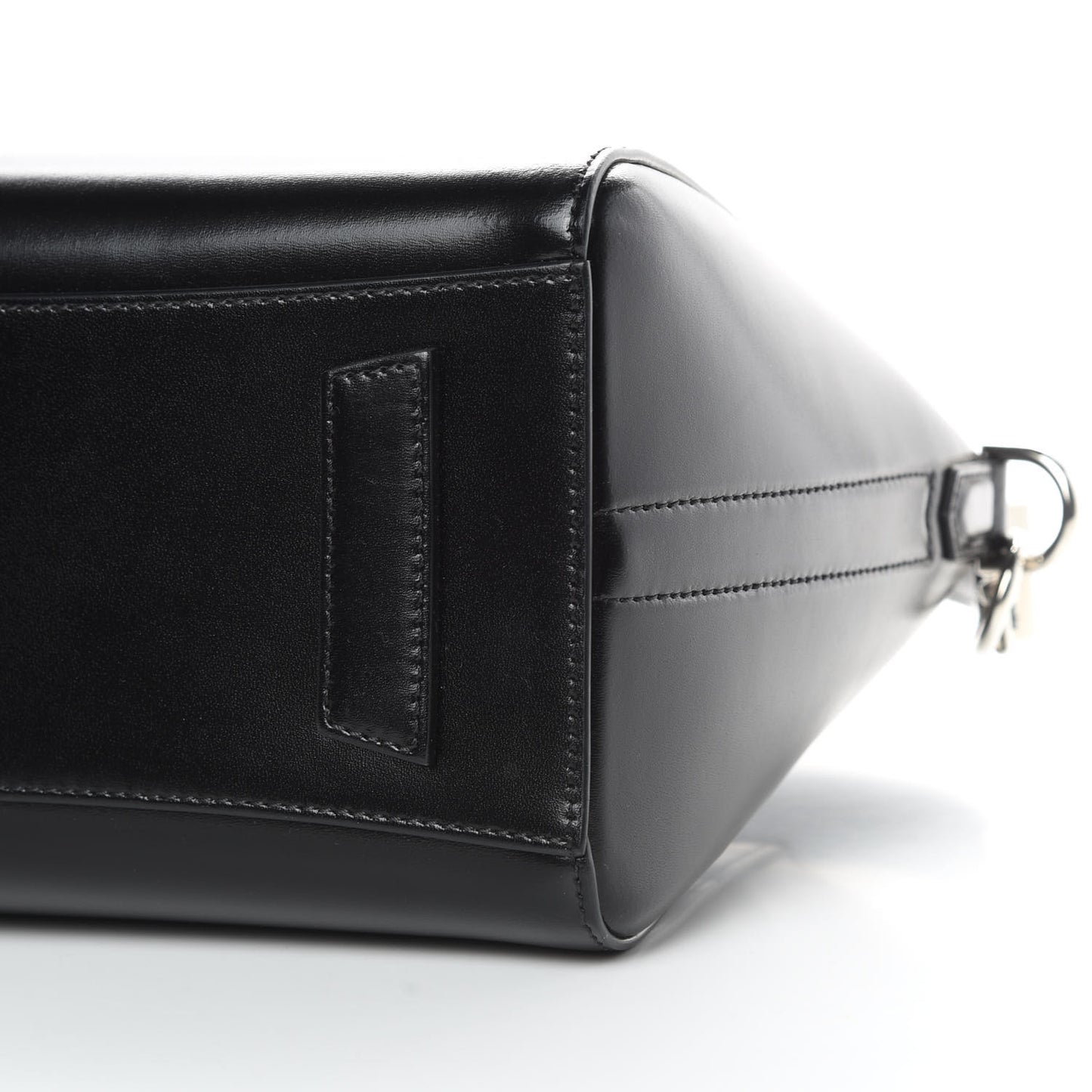 Shiny Lord Calfskin Small Antigona Black