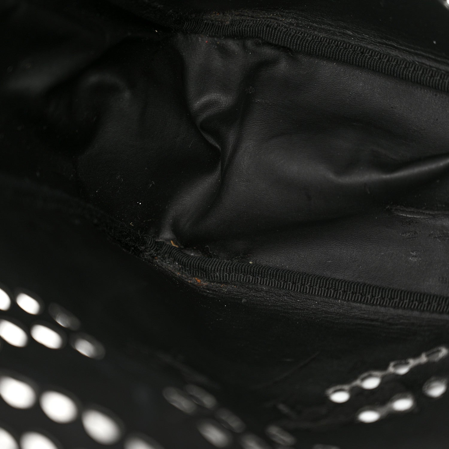 Chanel Patent Perforated CC Handle Bag Black 11 of 18