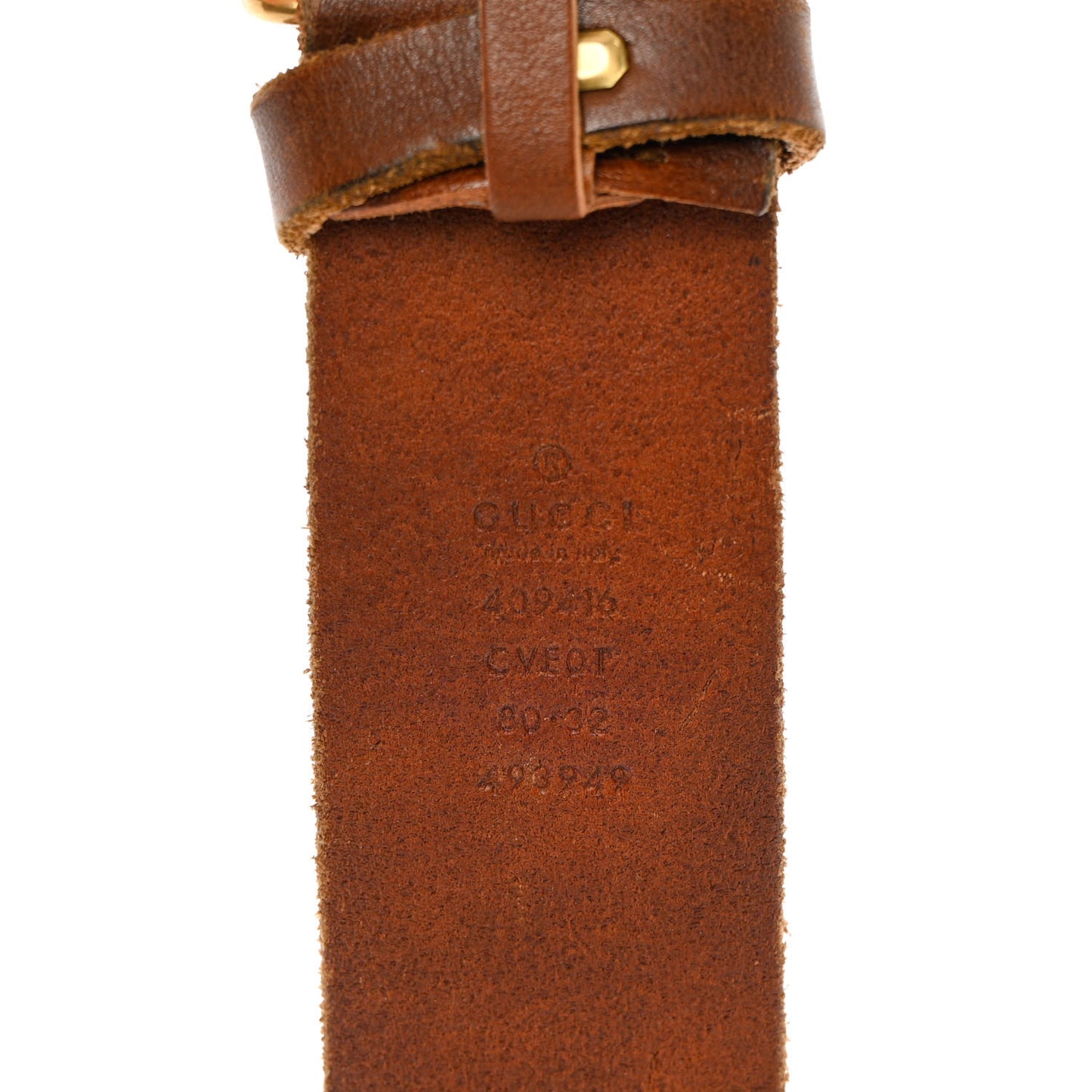 Faded Calfskin Double G 40mm Belt 80 32 Cuir