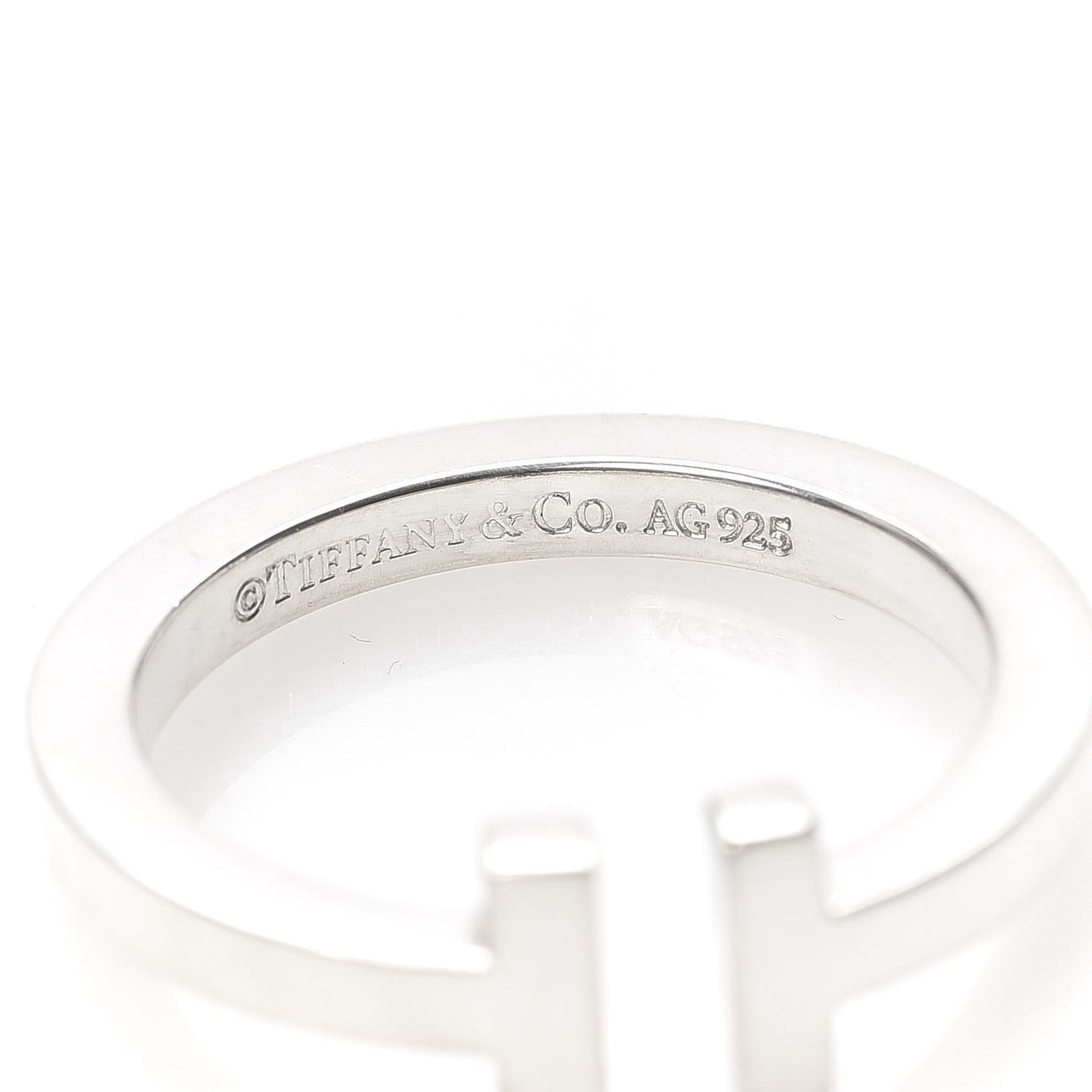 Sterling Silver T Square Ring 61 9.5