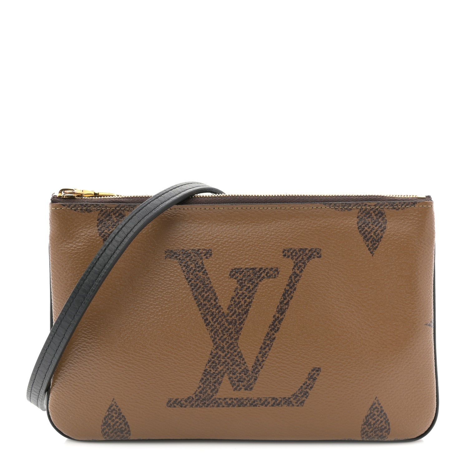 LOUIS VUITTON  ルーピイング Louis Vuitton Reverse Monogram Giant Double Zip Pochette 1859667
