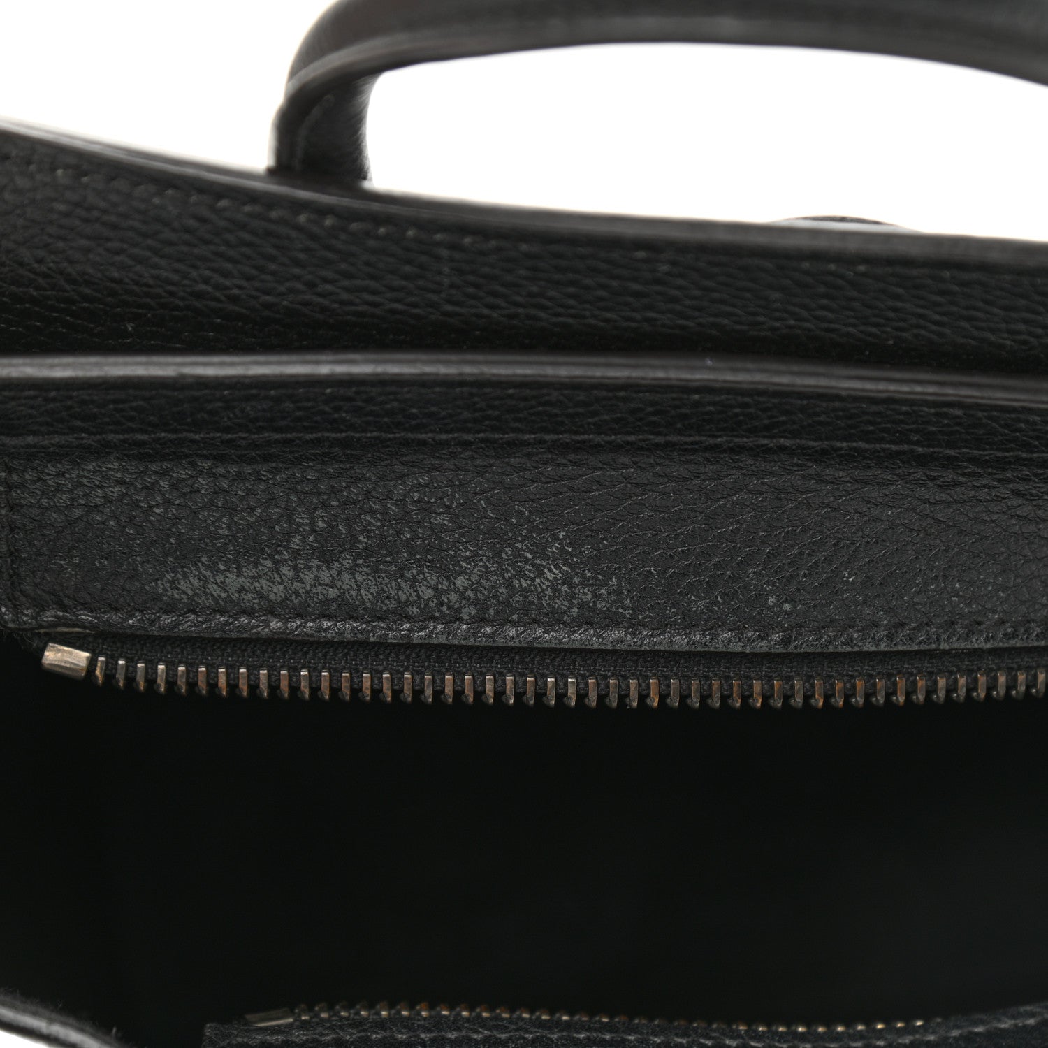 Celine Drummed Calfskin Nano Luggage Black 12 of 12