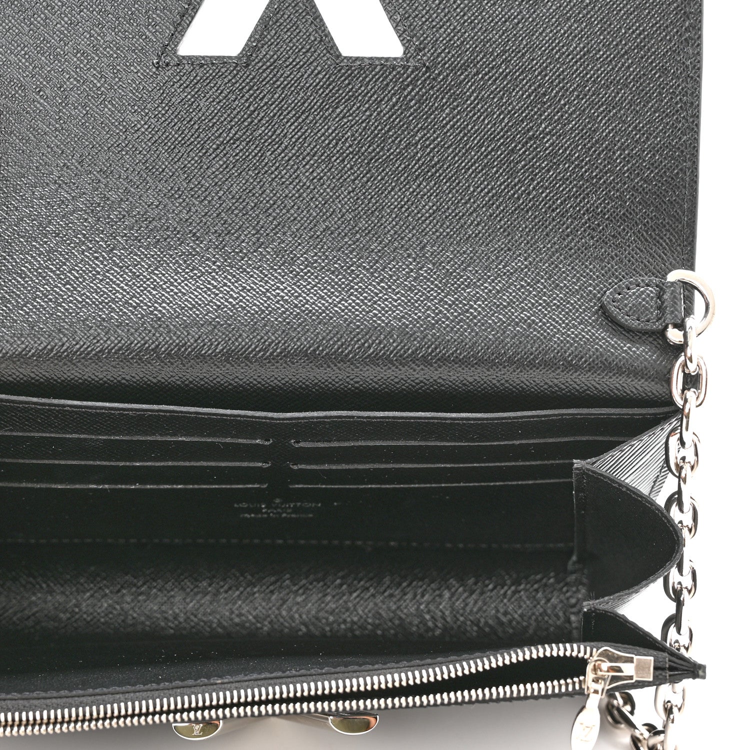 Louis Vuitton Epi Twist Chain Wallet Black 5 of 10