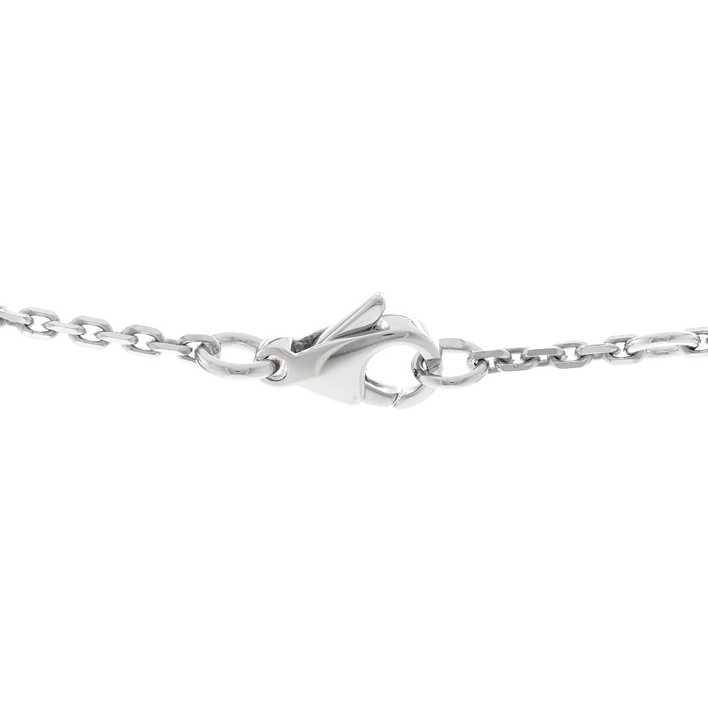 18K White Gold Diamond Ruban Necklace