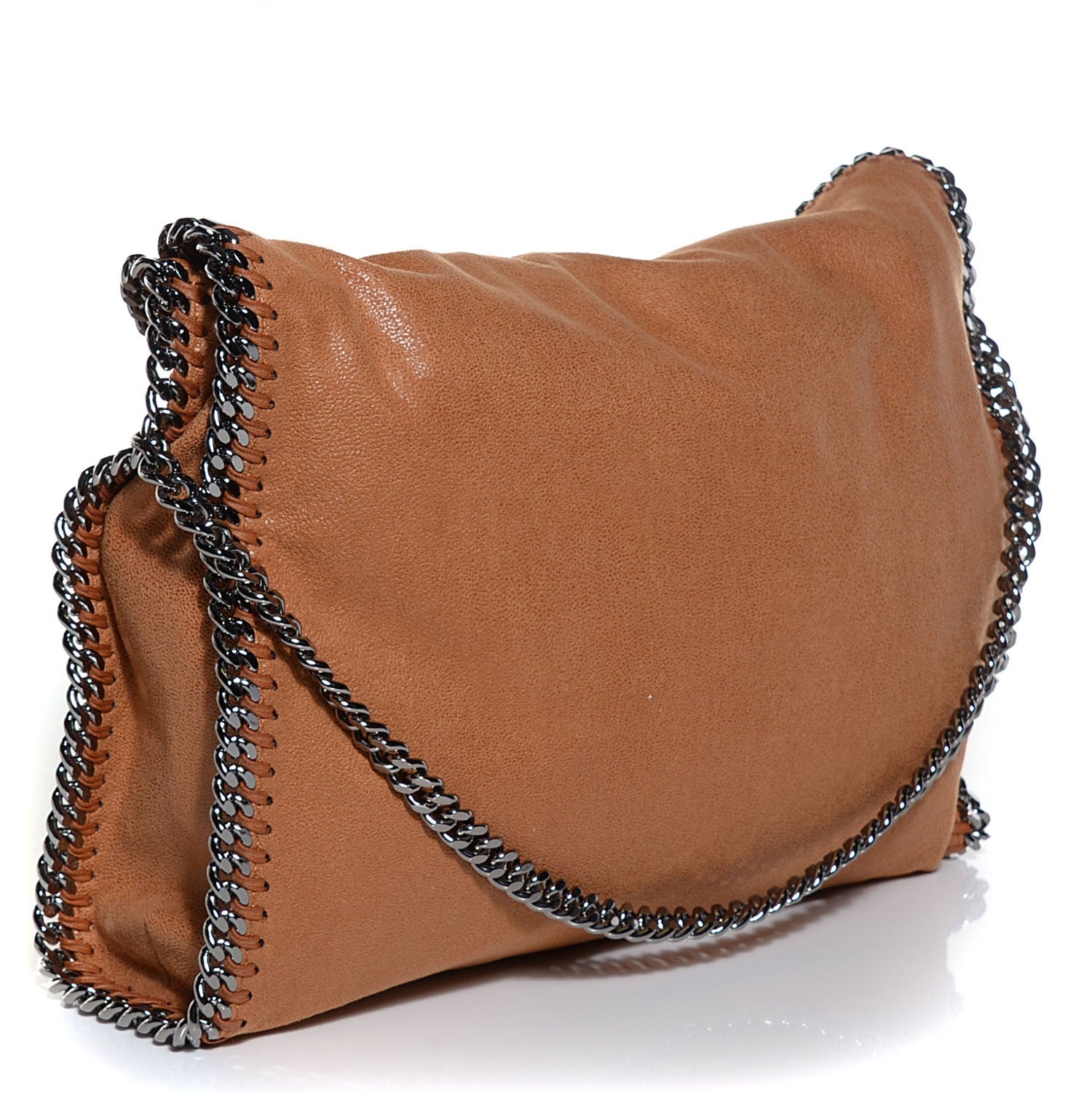 Stella McCartney Shaggy Deer Falabella Fold Over Tote Tan 3 of 8