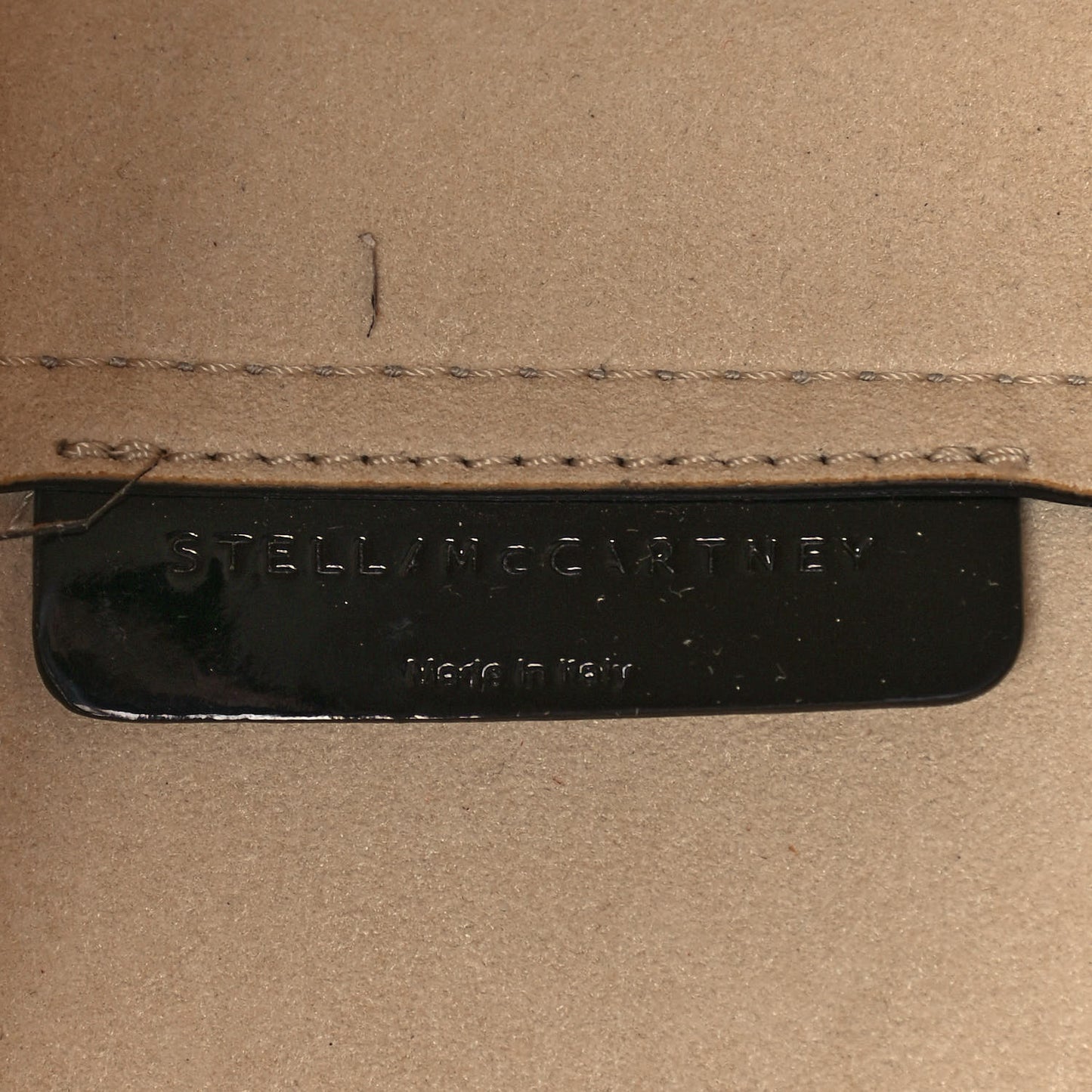 Eco Alter Patent East West Perforated Tote Black