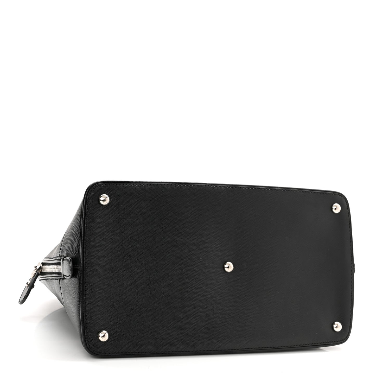 Hammered Calfskin Darina Convertible Satchel Black
