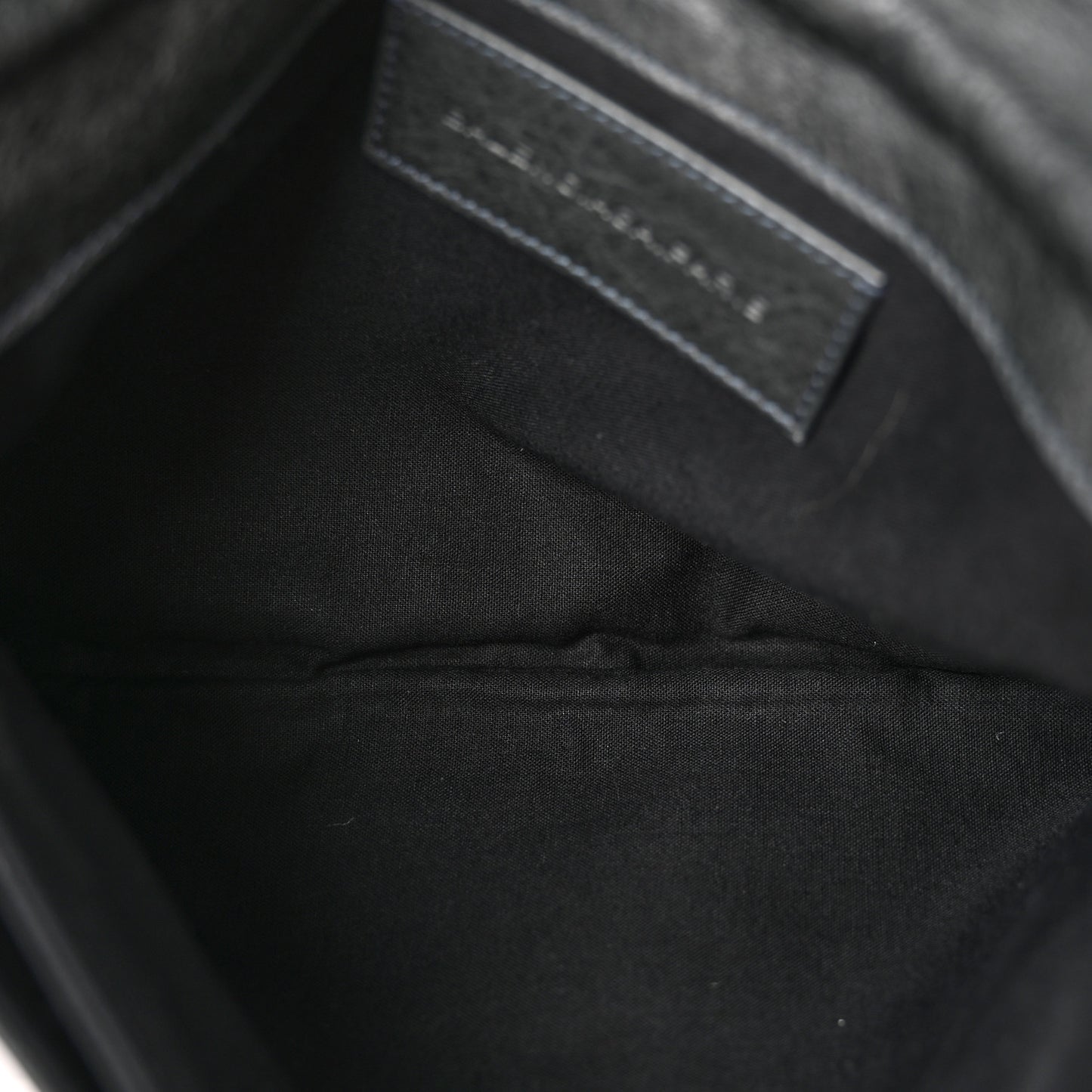 Agneau Giant 21 Silver Hardware Envelope Clutch Anthracite