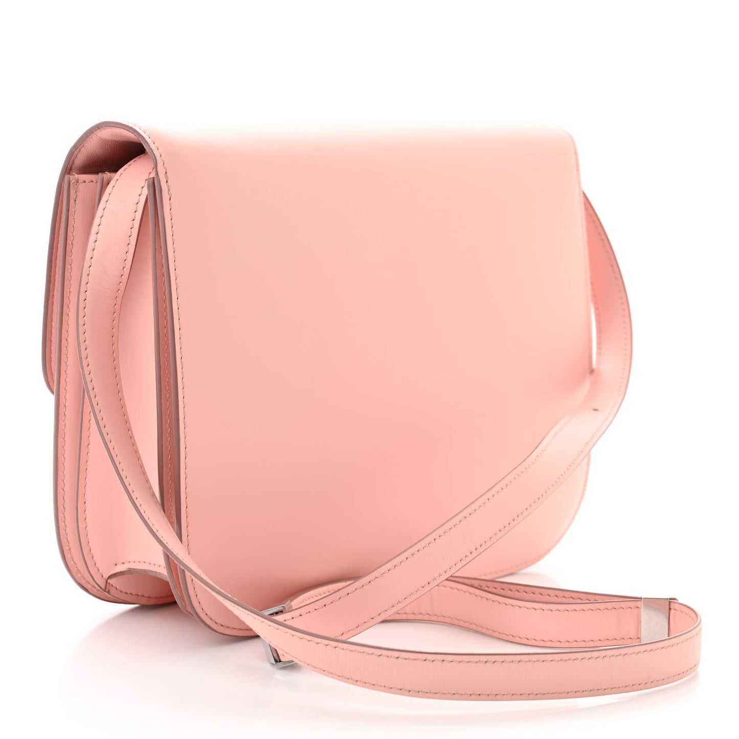 Smooth Calfskin Medium Classic Box Flap Bag Pink