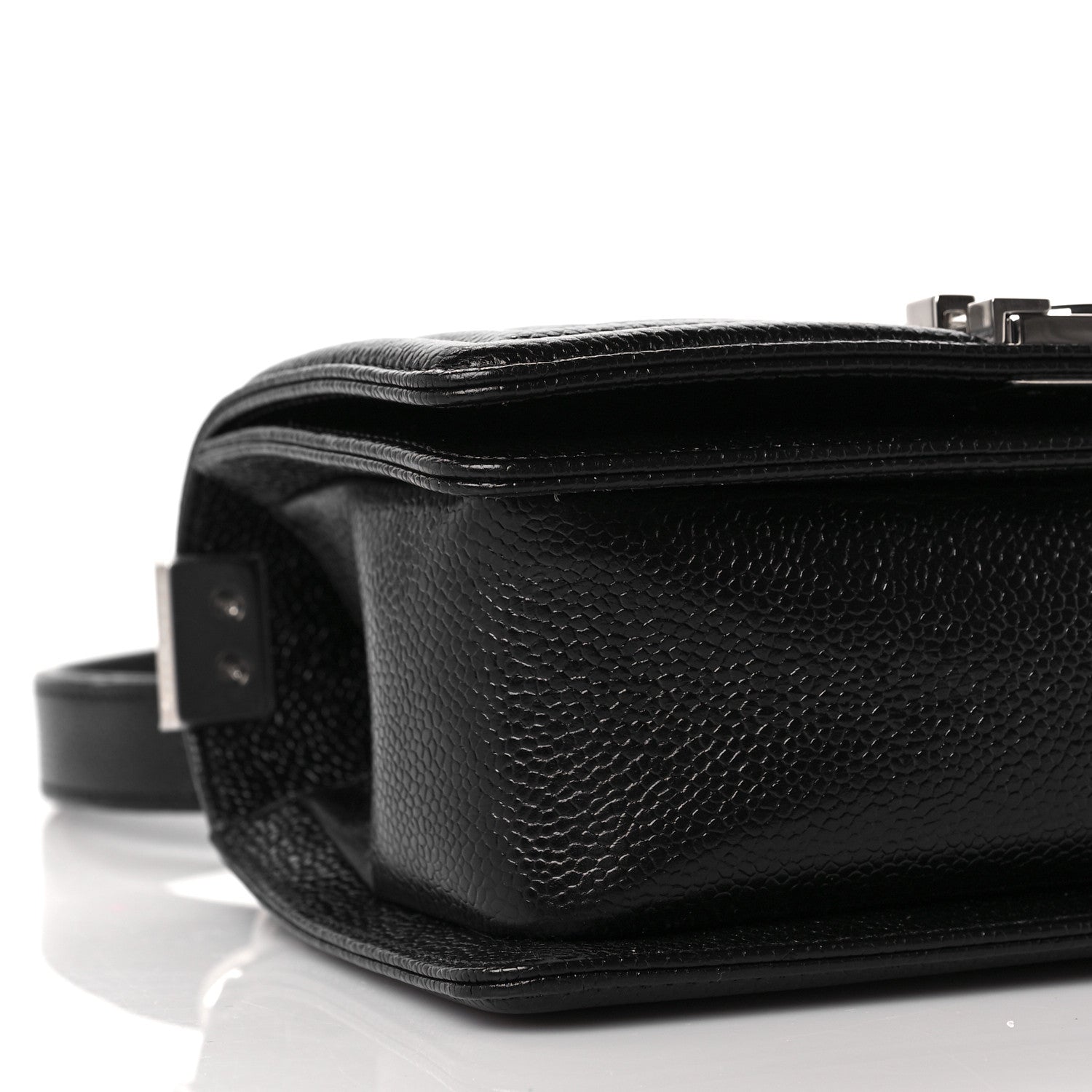 Chanel Caviar Chevron Quilted Small Boy Flap Black 8 of 10