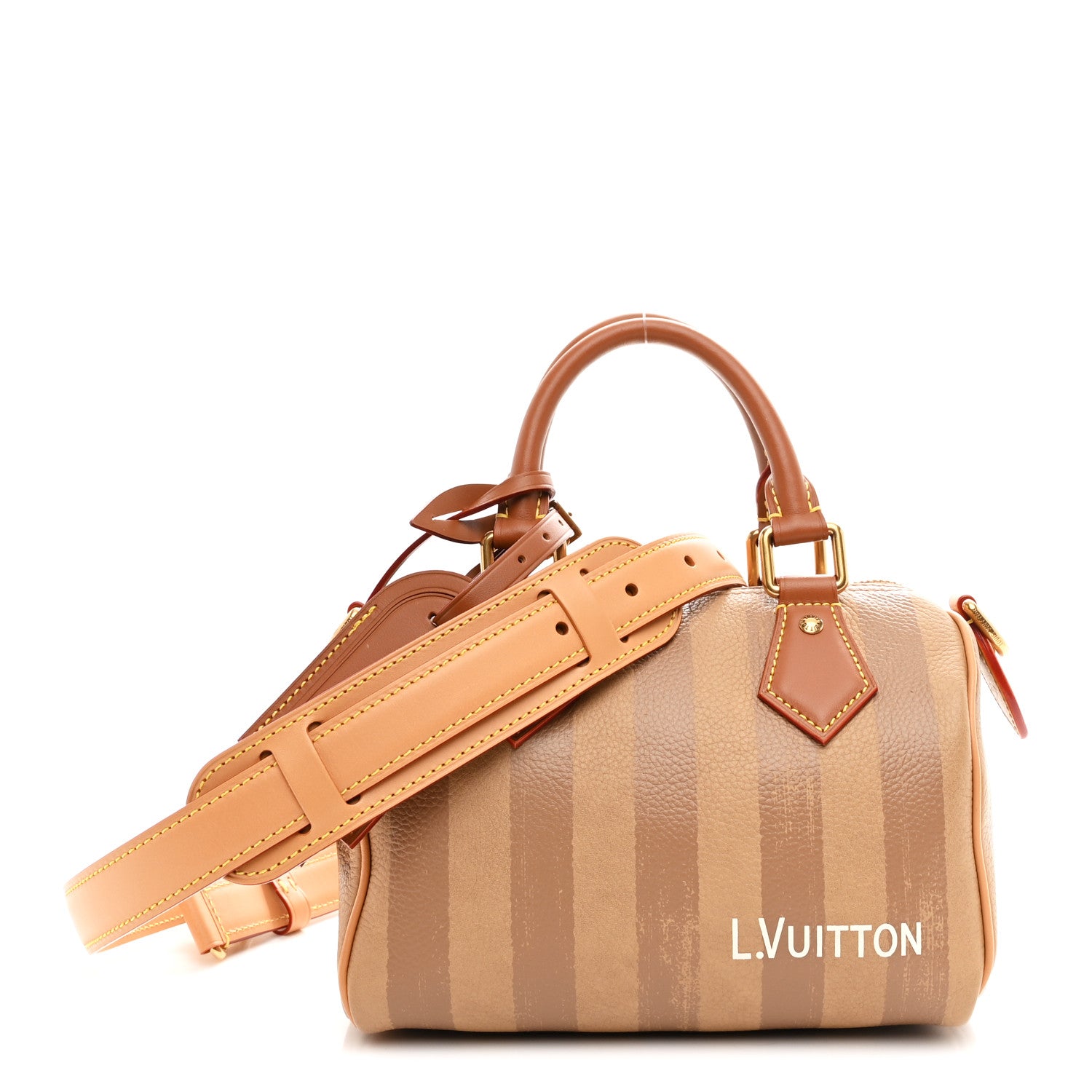 Louis Vuitton Calfskin Washed Stripes Speedy P9 Bandouliere 20